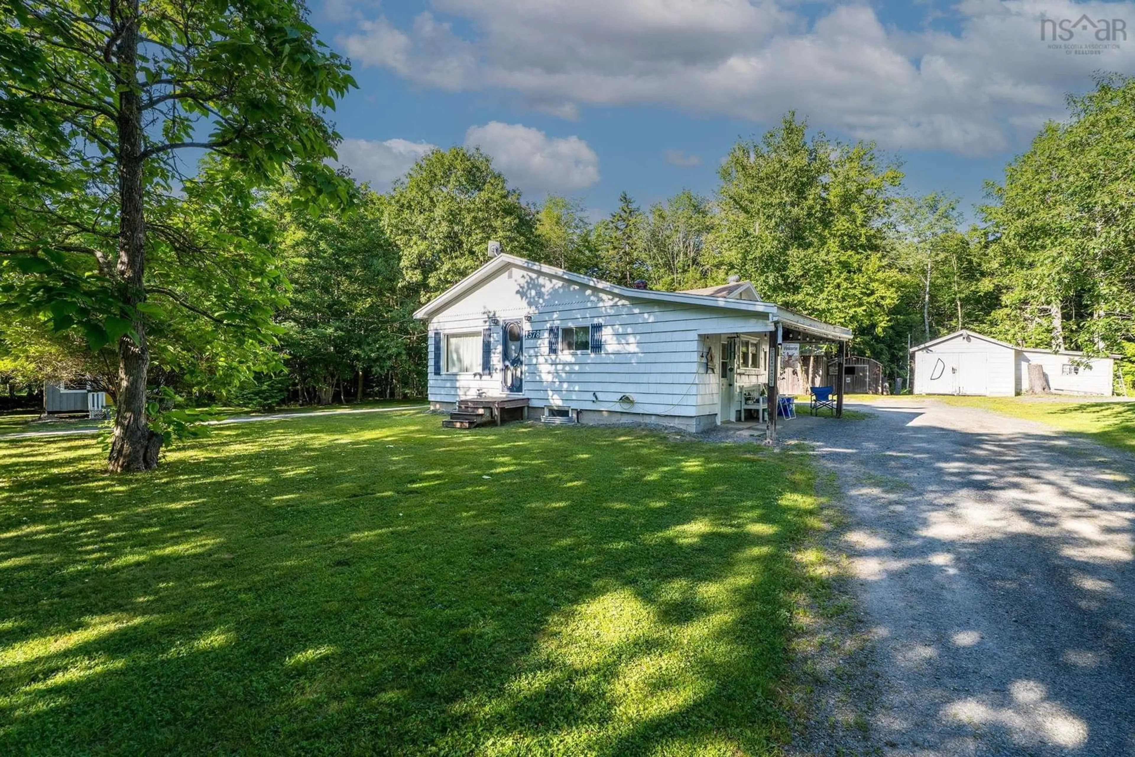 A pic from outside/outdoor area/front of a property/back of a property/a pic from drone, water/lake/river/ocean view for 1378 Highway 14, Upper Vaughan Nova Scotia B0N 2T0
