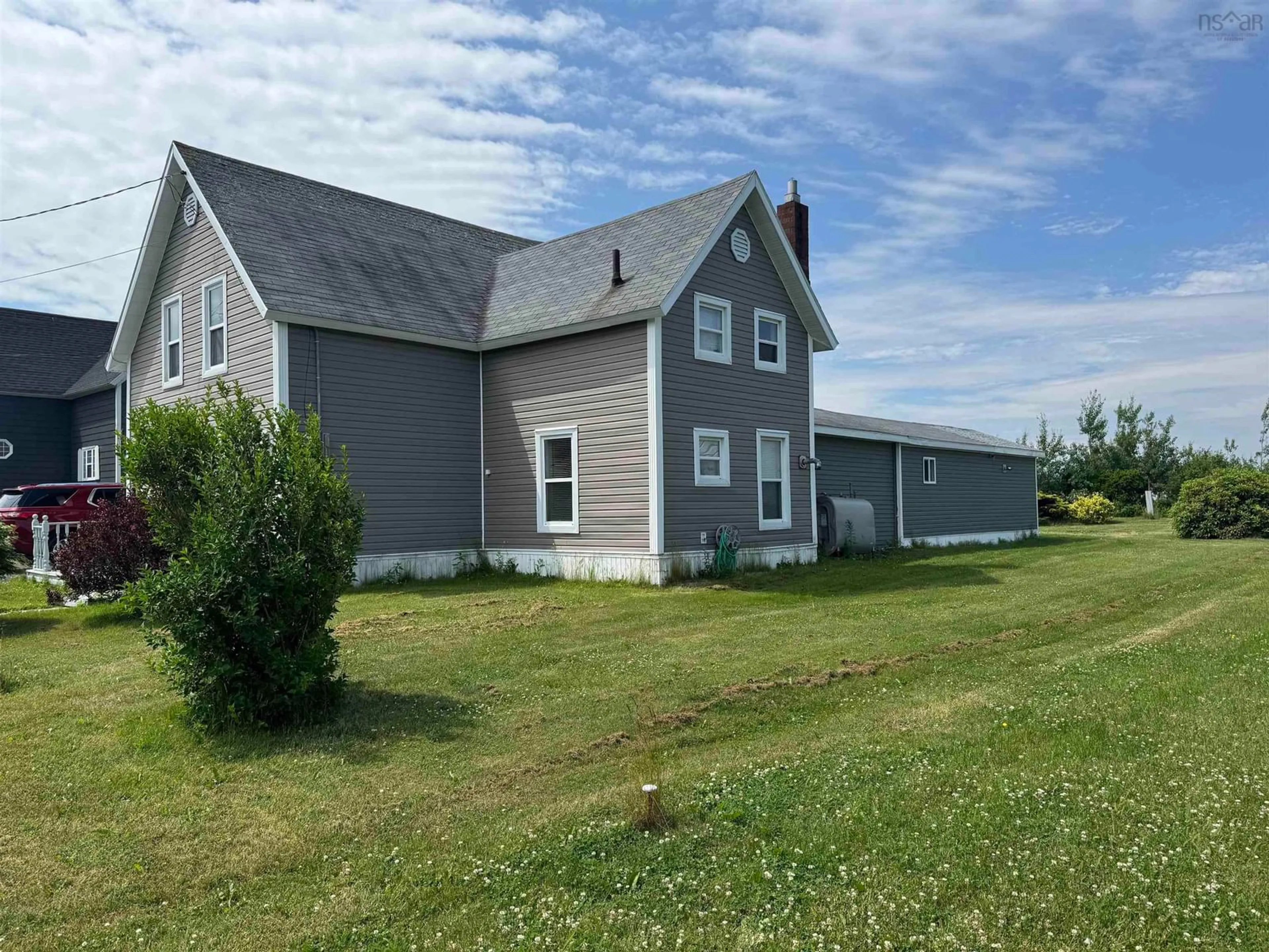 A pic from outside/outdoor area/front of a property/back of a property/a pic from drone, unknown for 459 Atlantic St, Sydney Mines Nova Scotia B1V 2Y4
