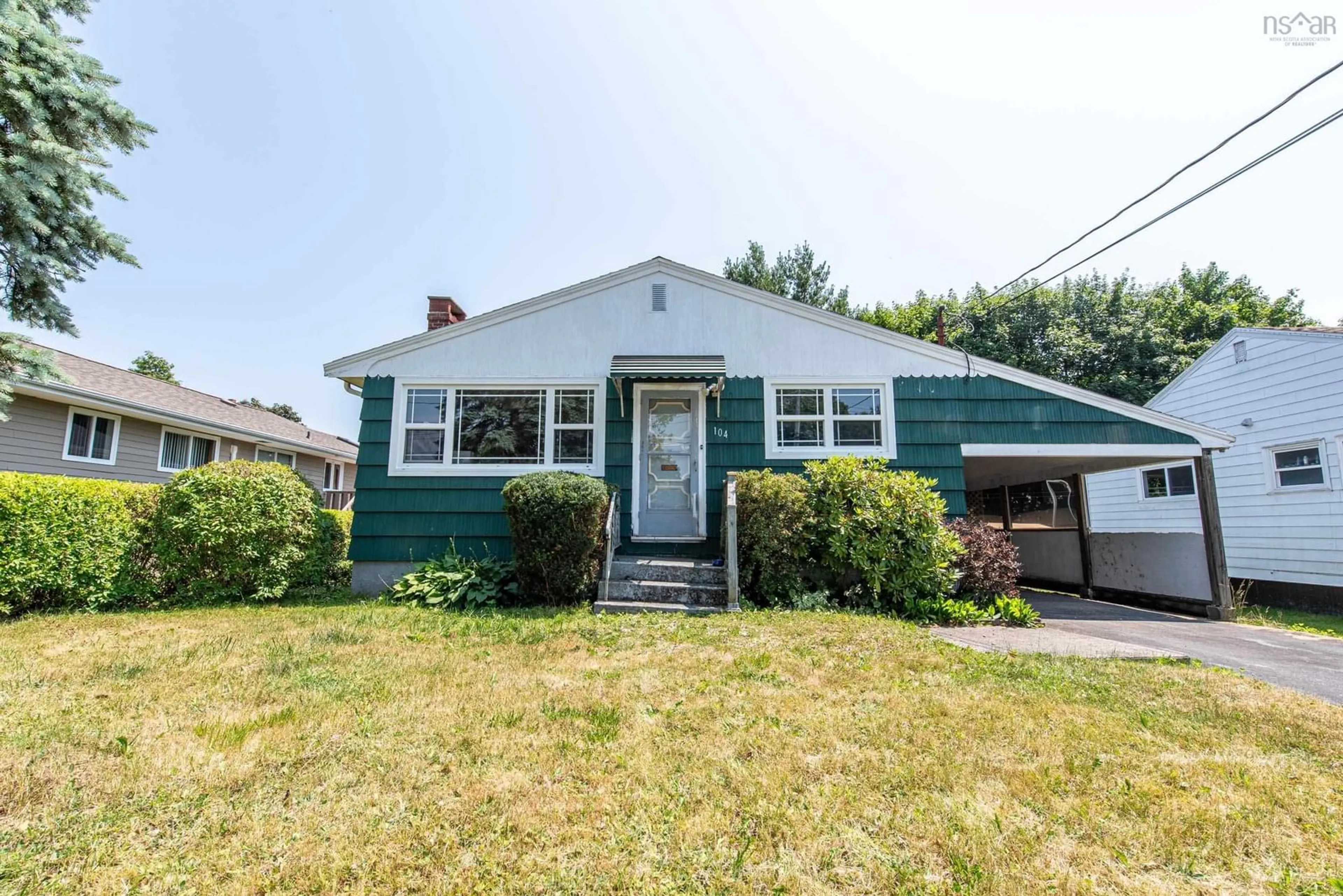 Home with vinyl exterior material, street for 104 Symonds St, Dartmouth Nova Scotia B3A 3M2