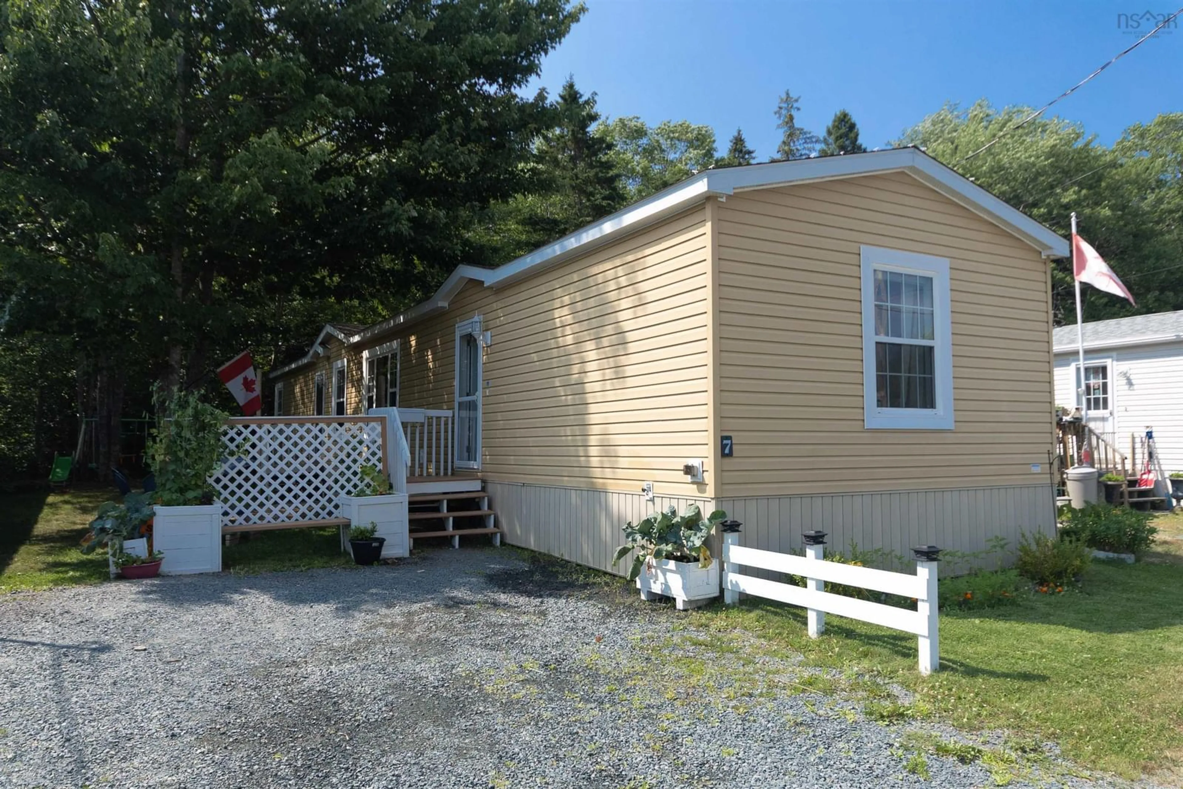 Home with vinyl exterior material, street for 7 Quiet St, Middle Sackville Nova Scotia B4E 1C4