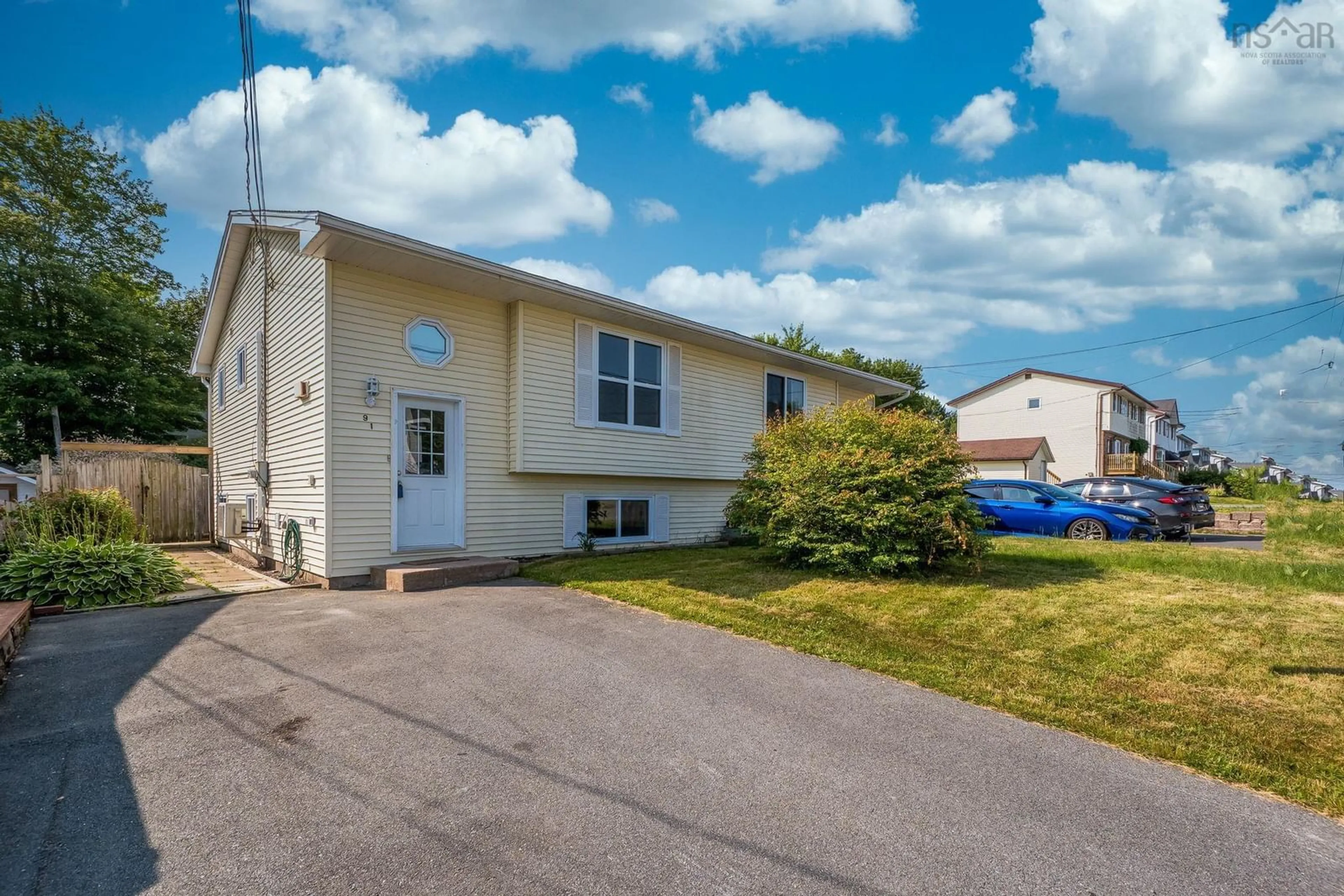 Home with vinyl exterior material, street for 91 Silver Maple Dr, Timberlea Nova Scotia B3T 1G8