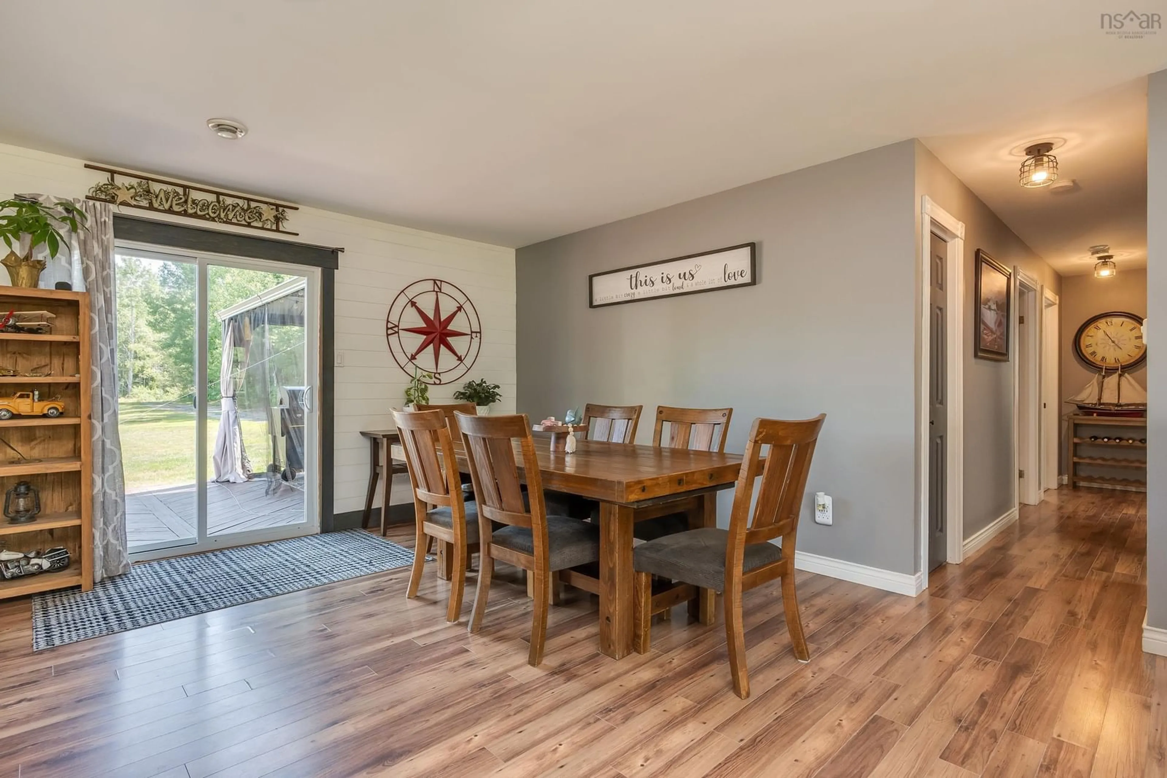 Dining room, wood/laminate floor for 252 Eves Rd, New Albany Nova Scotia B0S 1P0