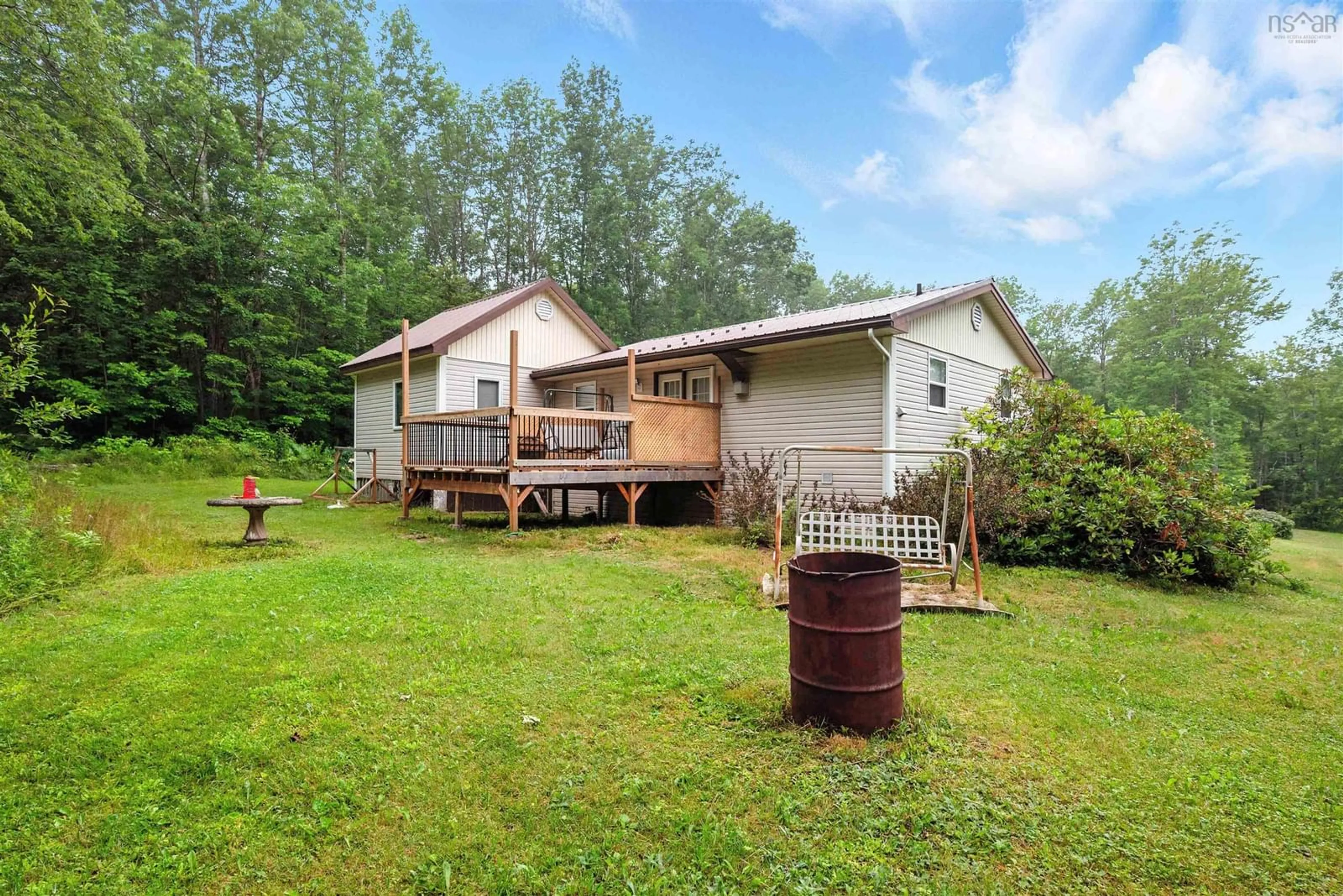 A pic from outside/outdoor area/front of a property/back of a property/a pic from drone, mountain view for 52 North River Rd, Lake George Nova Scotia B0P 1C0