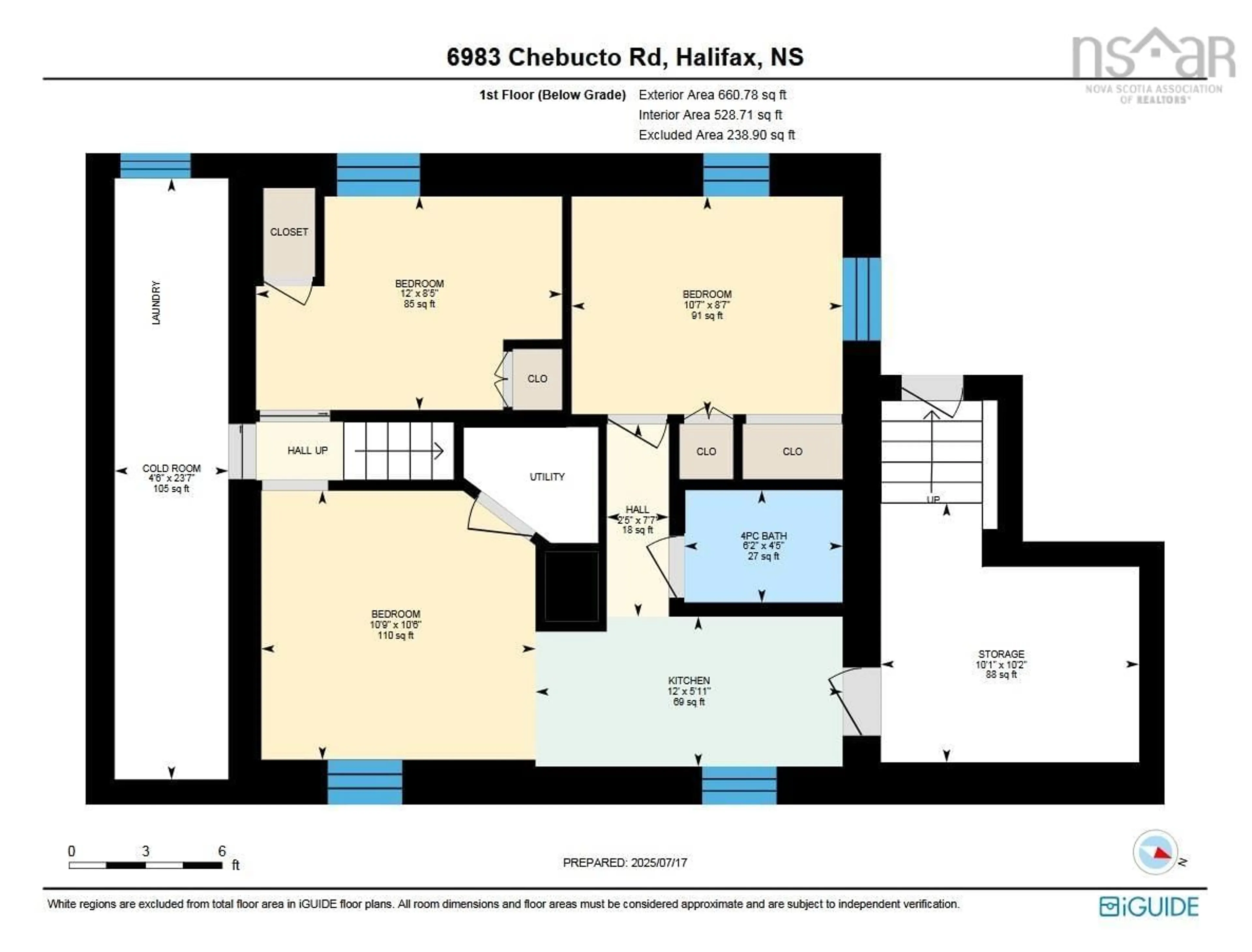 Floor plan for 6983 Chebucto Rd, Halifax Nova Scotia B3L 1M6