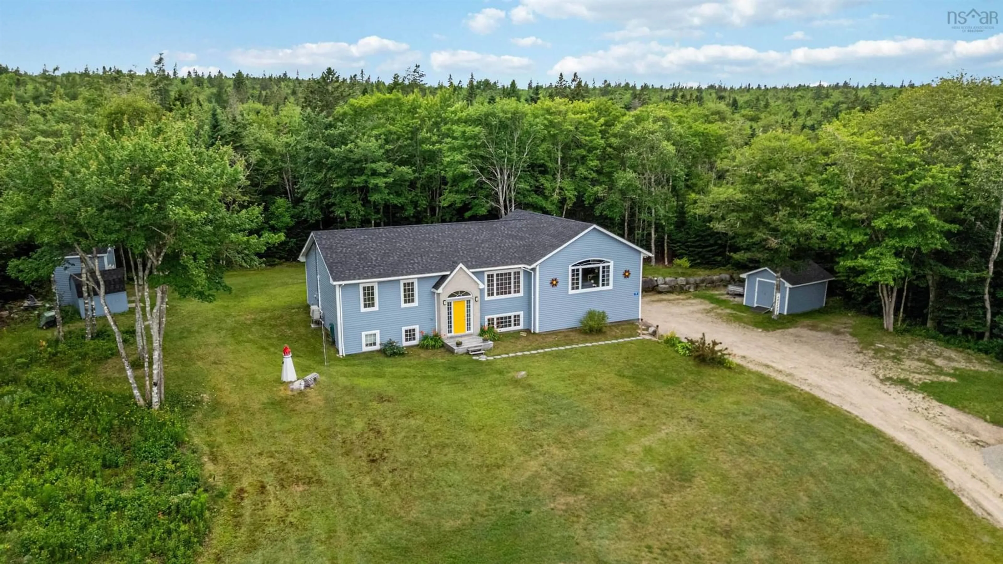 A pic from outside/outdoor area/front of a property/back of a property/a pic from drone, unknown for 19 Mona Marie Lane, Fox Point Nova Scotia B0J 1T0