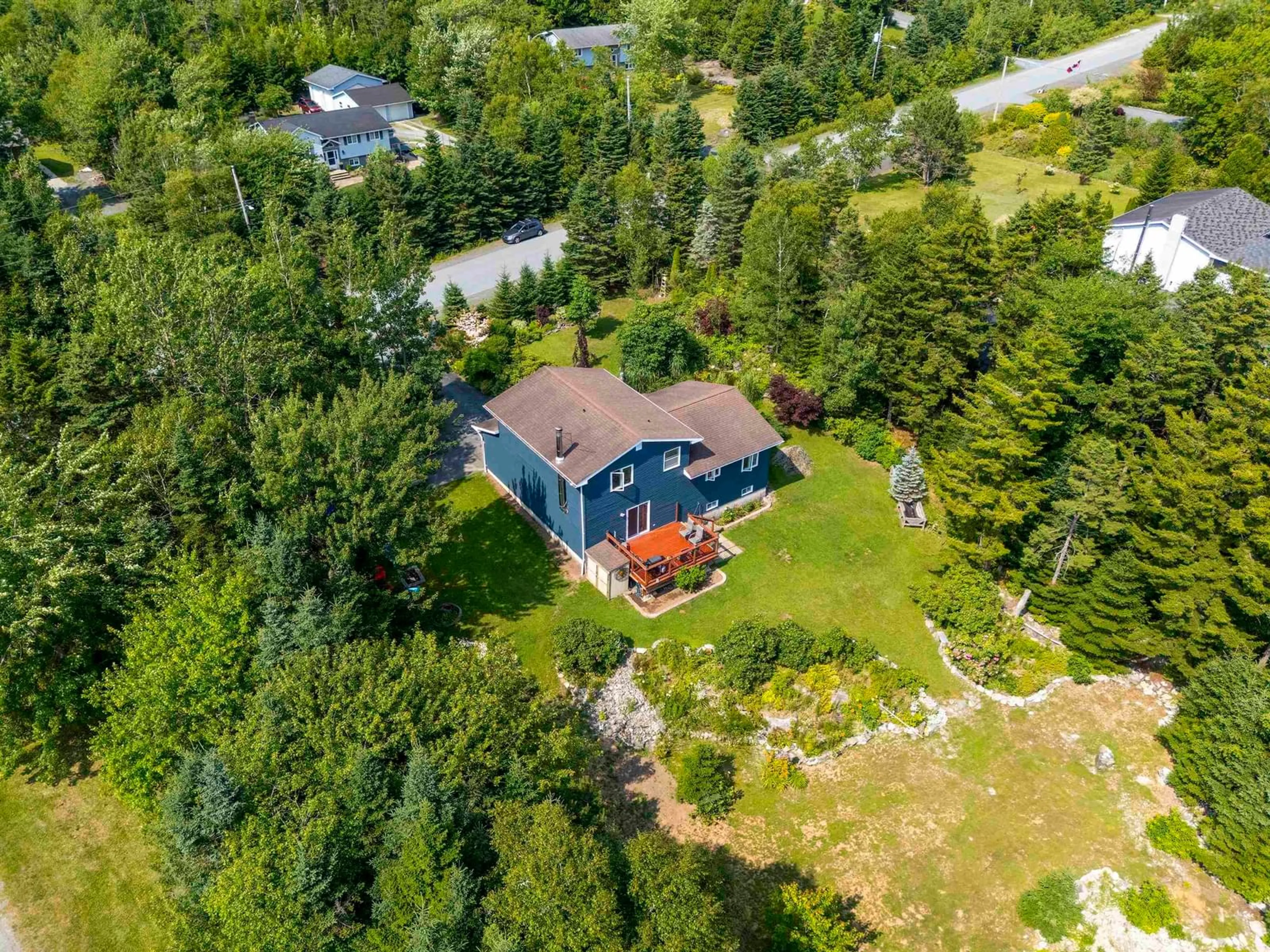 A pic from outside/outdoor area/front of a property/back of a property/a pic from drone, unknown for 9 Jan Marie Dr, Lawrencetown Nova Scotia B2Z 1E2