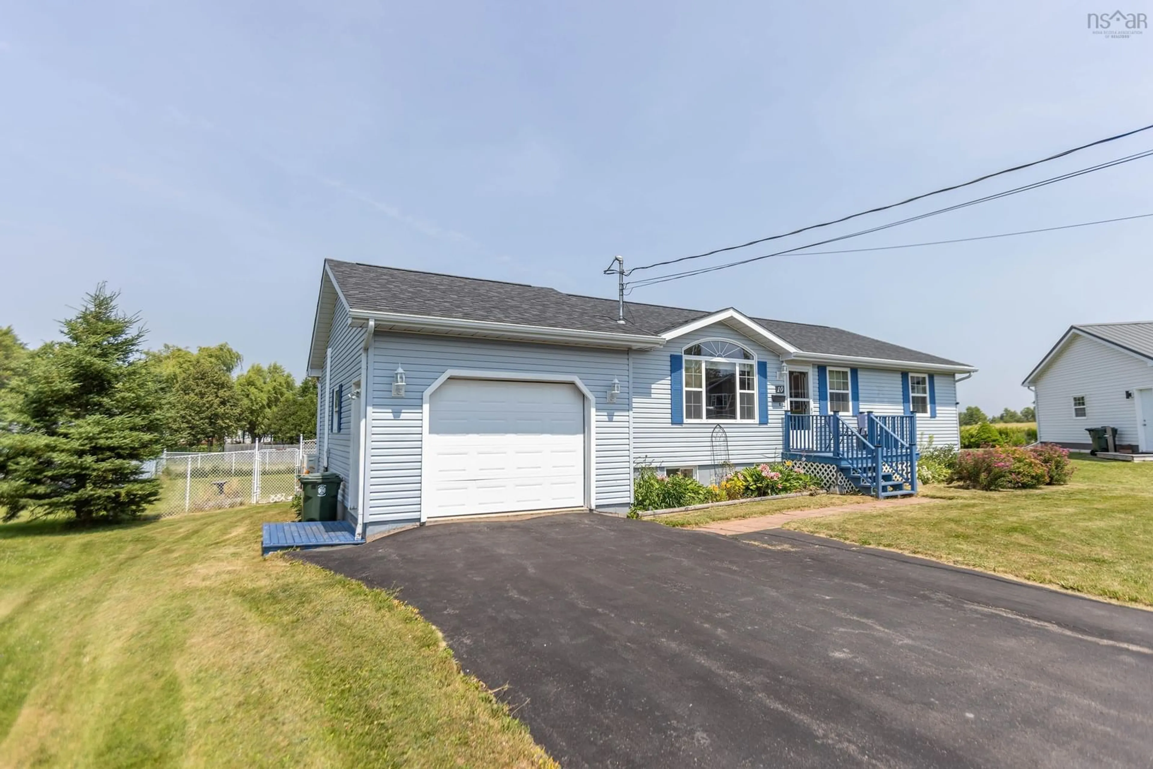 Home with vinyl exterior material, street for 10 Garden Crt, Amherst Nova Scotia B4H 4R8
