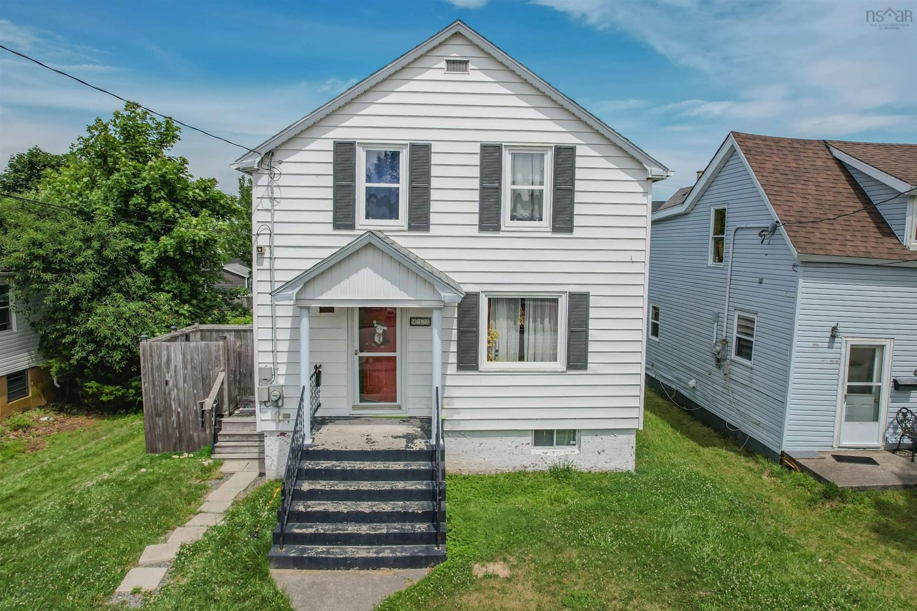 A pic from outside/outdoor area/front of a property/back of a property/a pic from drone, street for 417 Chestnut Dr, Sydney Nova Scotia B1P 4Z1