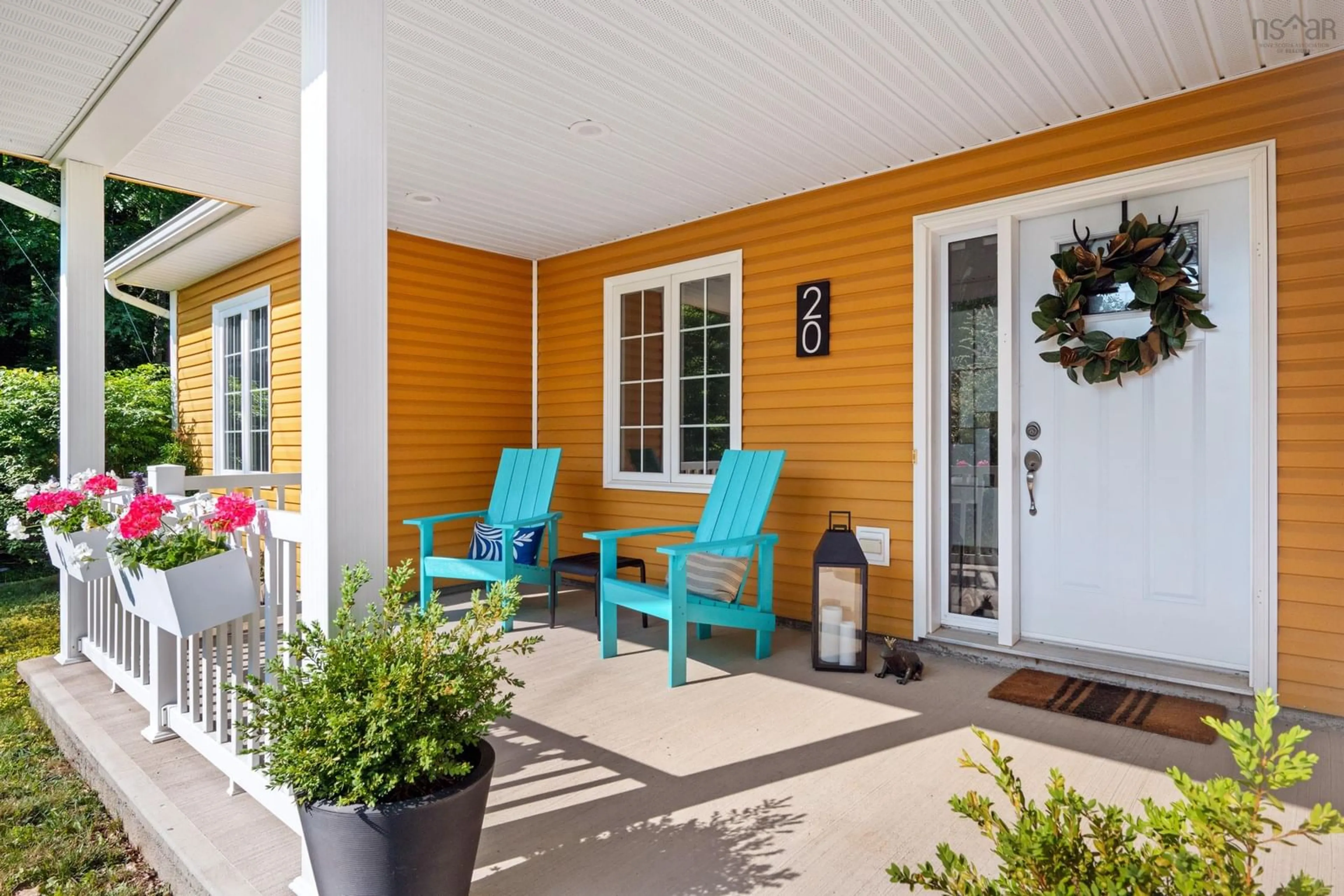 Patio, street for 20 Camden Crt, Bridgewater Nova Scotia B4V 8W5