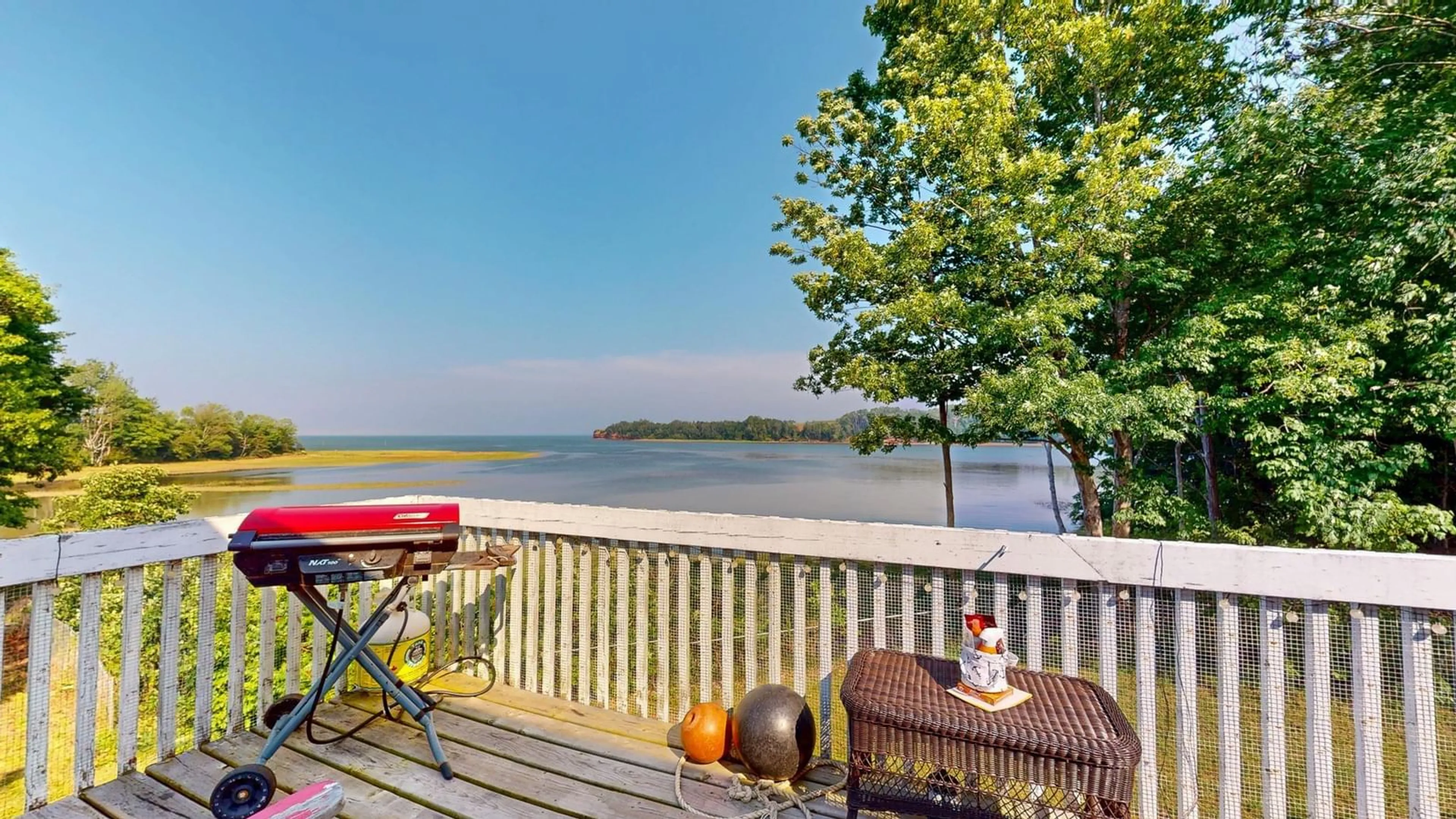 Patio, water/lake/river/ocean view for 1258 Pereau Rd, Upper Pereau Nova Scotia B0P 1H0