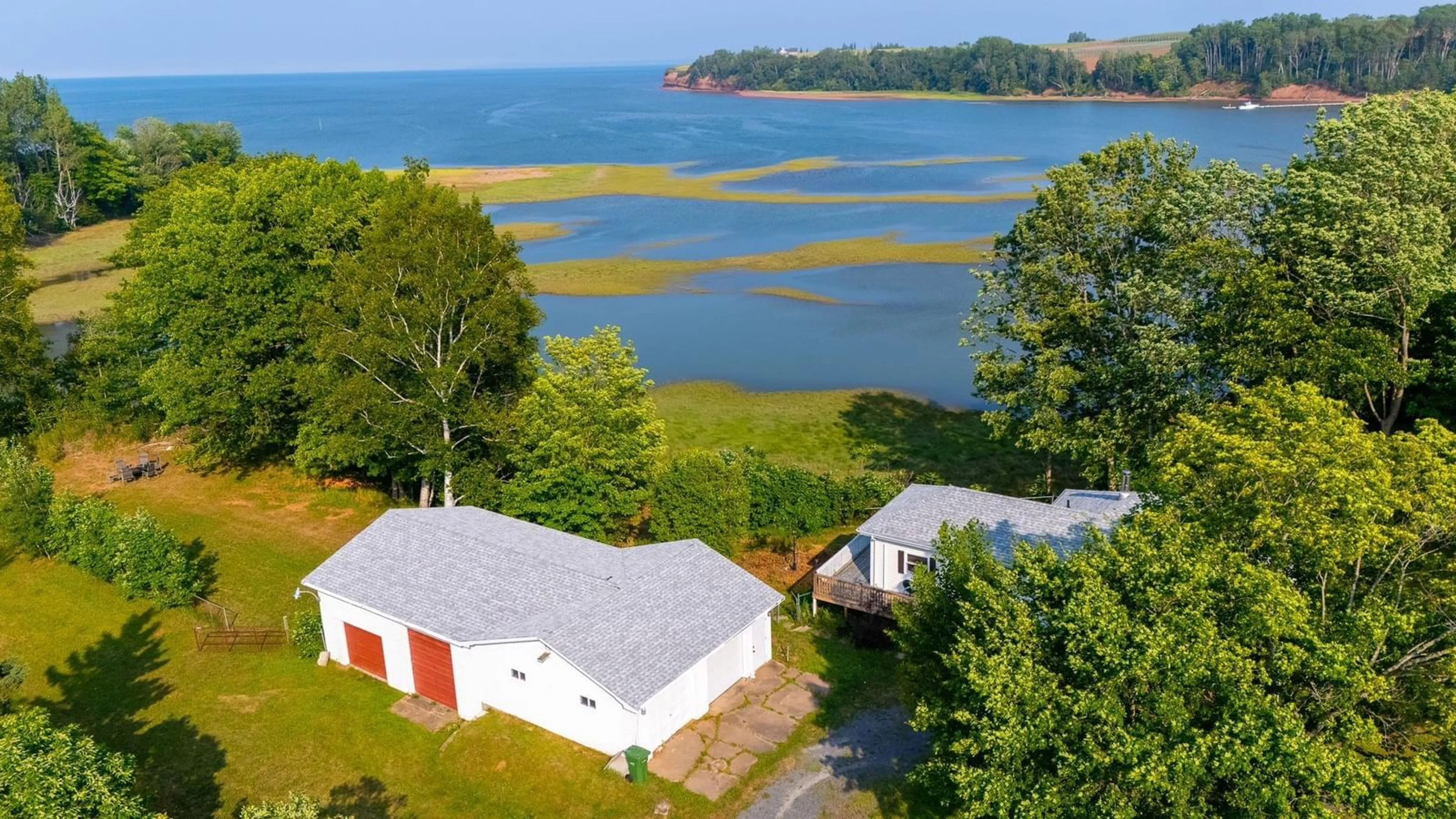 A pic from outside/outdoor area/front of a property/back of a property/a pic from drone, water/lake/river/ocean view for 1258 Pereau Rd, Upper Pereau Nova Scotia B0P 1H0