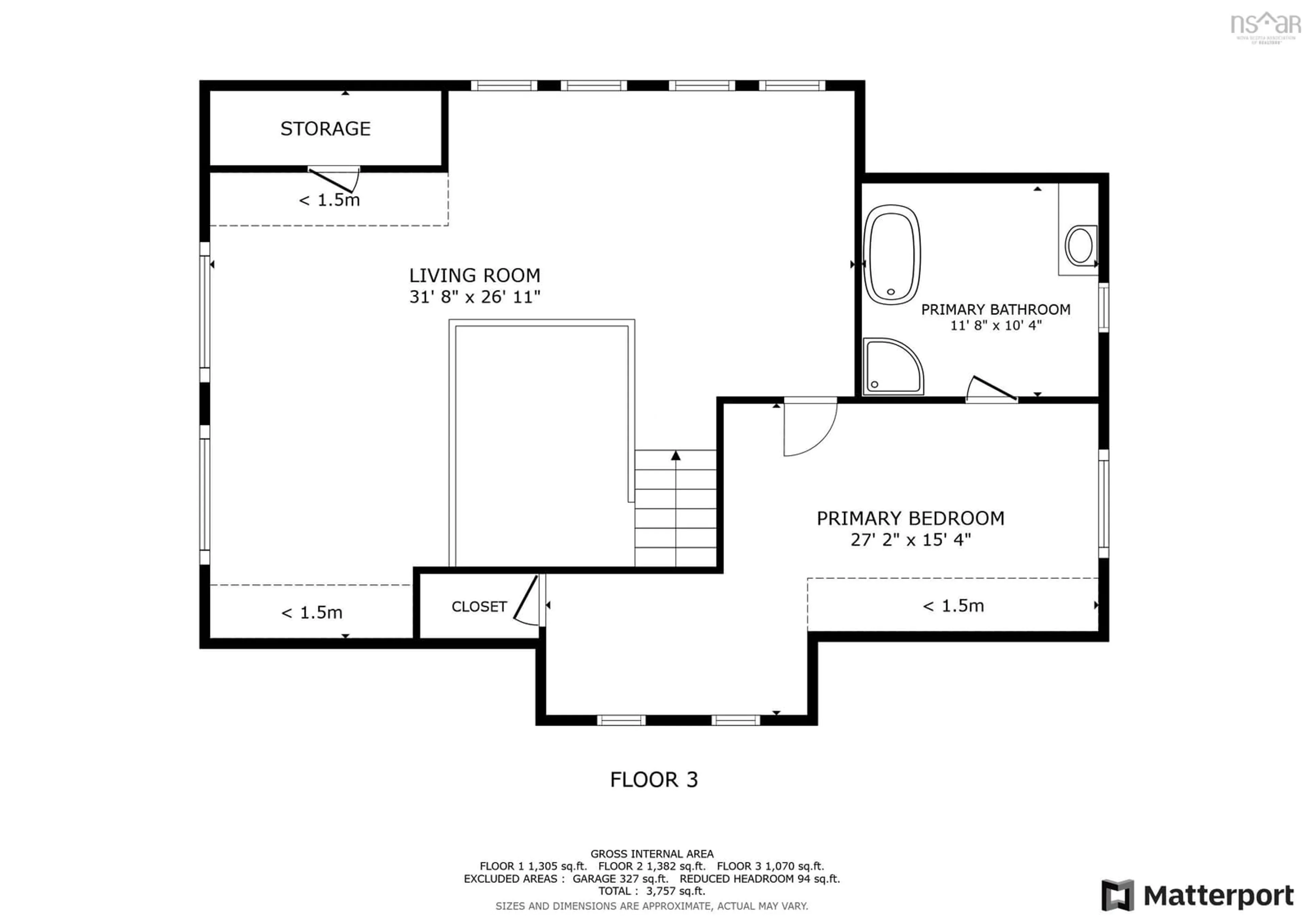 Floor plan for 1159 South Side Harbour Rd, Southside Harbour Nova Scotia B2G 2L4