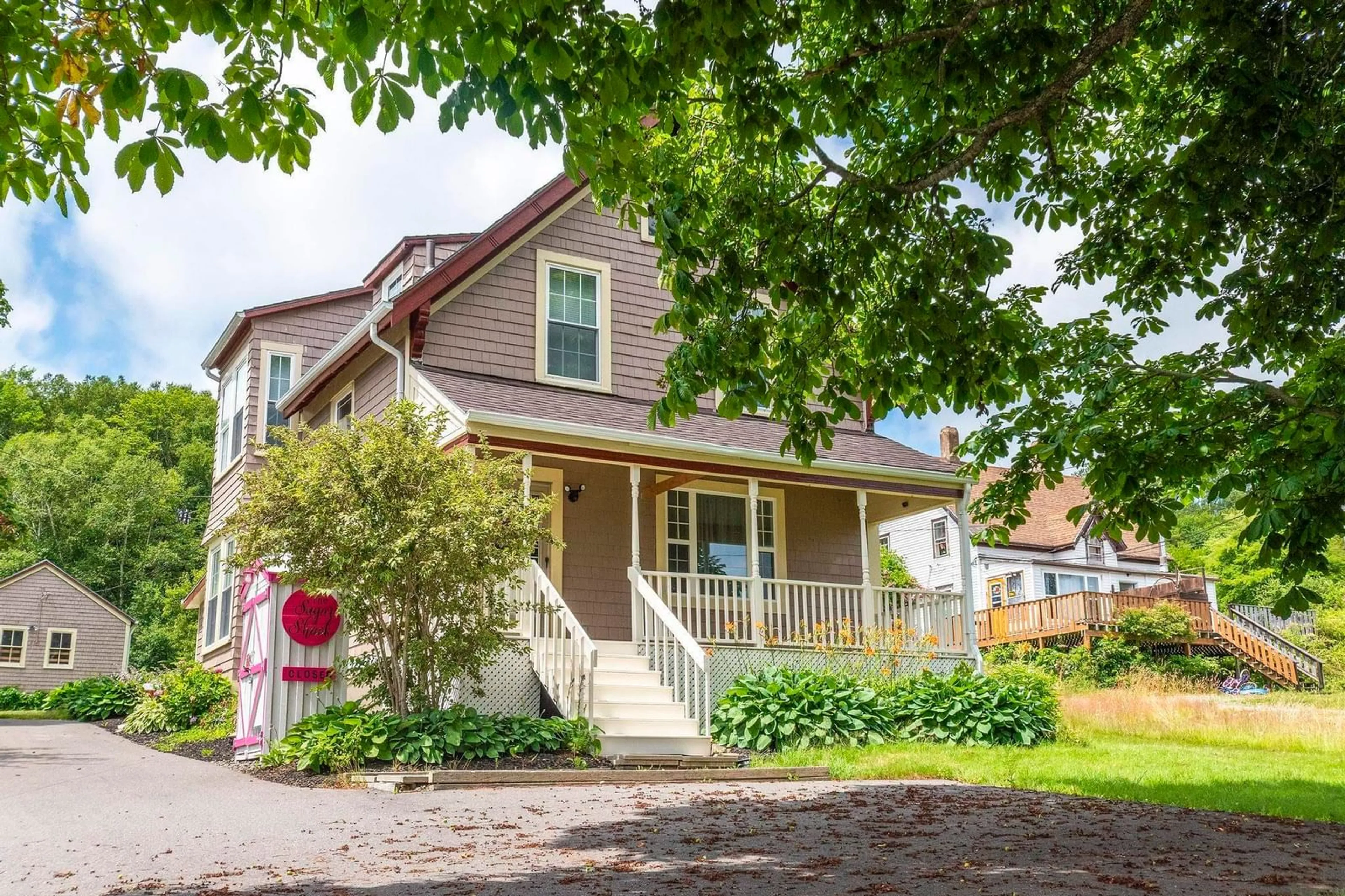 Home with vinyl exterior material, street for 55 Lighthouse Rd, Digby Nova Scotia B0V 1A0