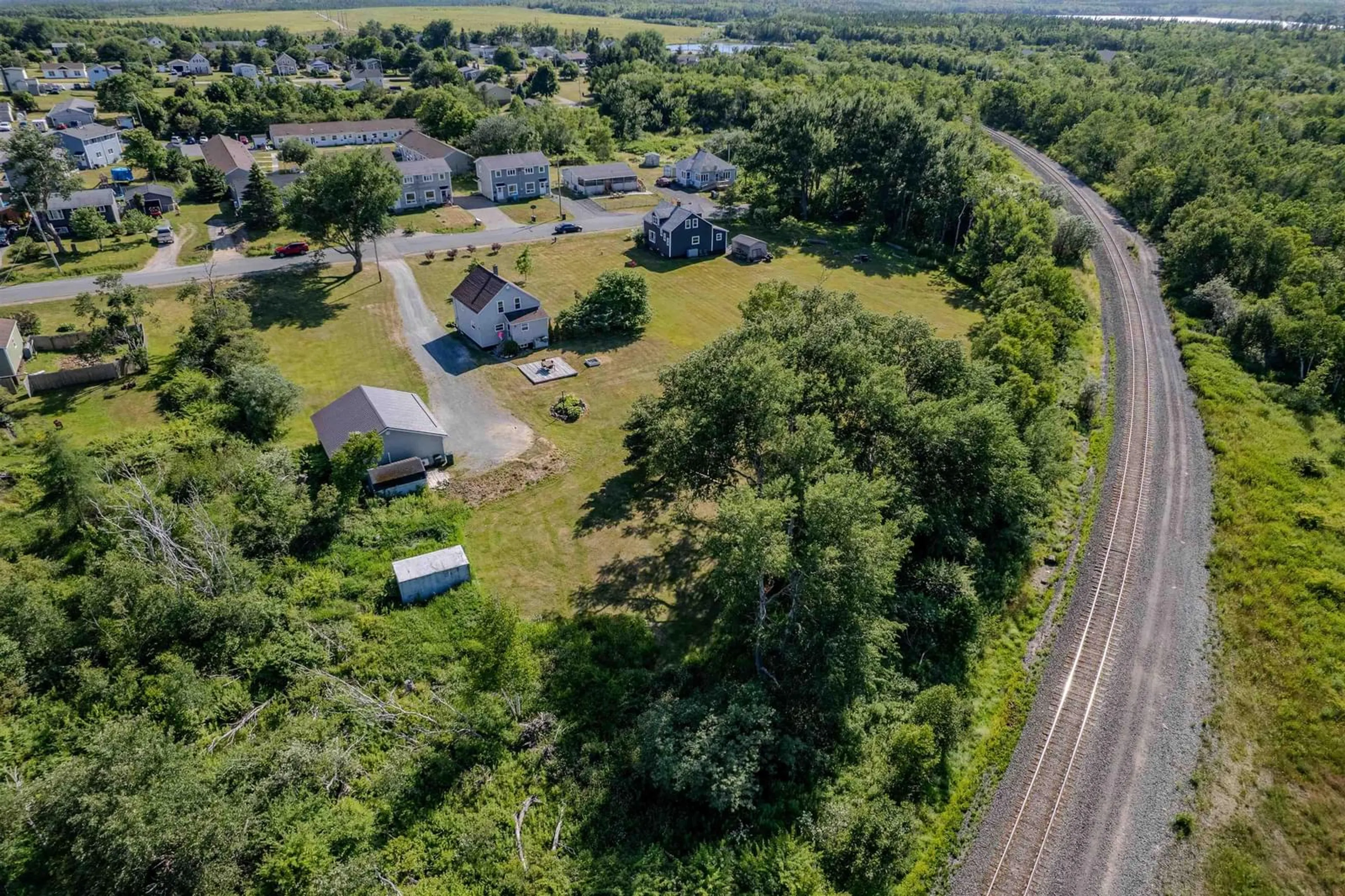 A pic from outside/outdoor area/front of a property/back of a property/a pic from drone, street for 3731 Emerald St, Scotchtown Nova Scotia B1H 1J1