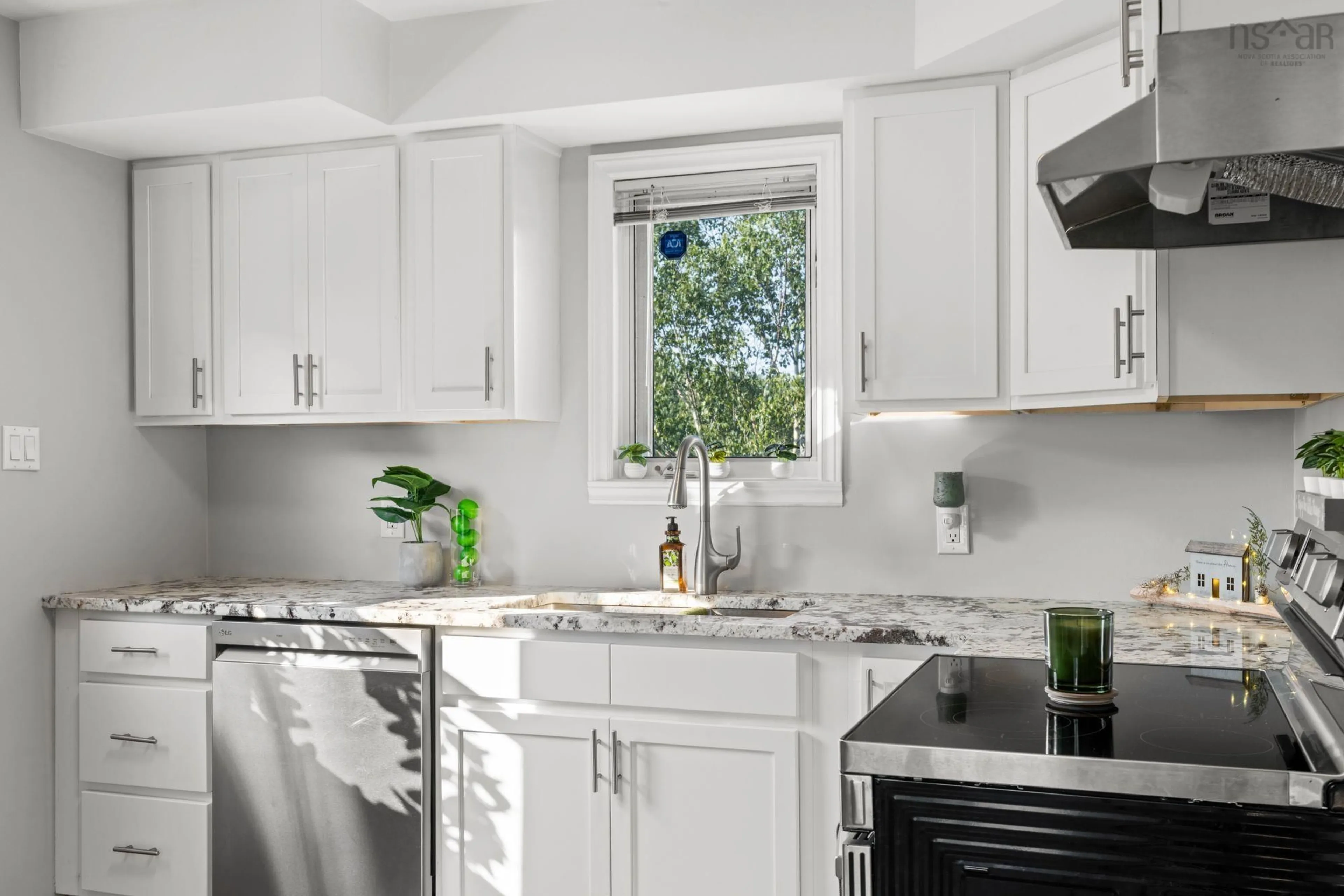 Contemporary kitchen, ceramic/tile floor for 606 Herring Cove Rd, Halifax Nova Scotia B3R 1X6