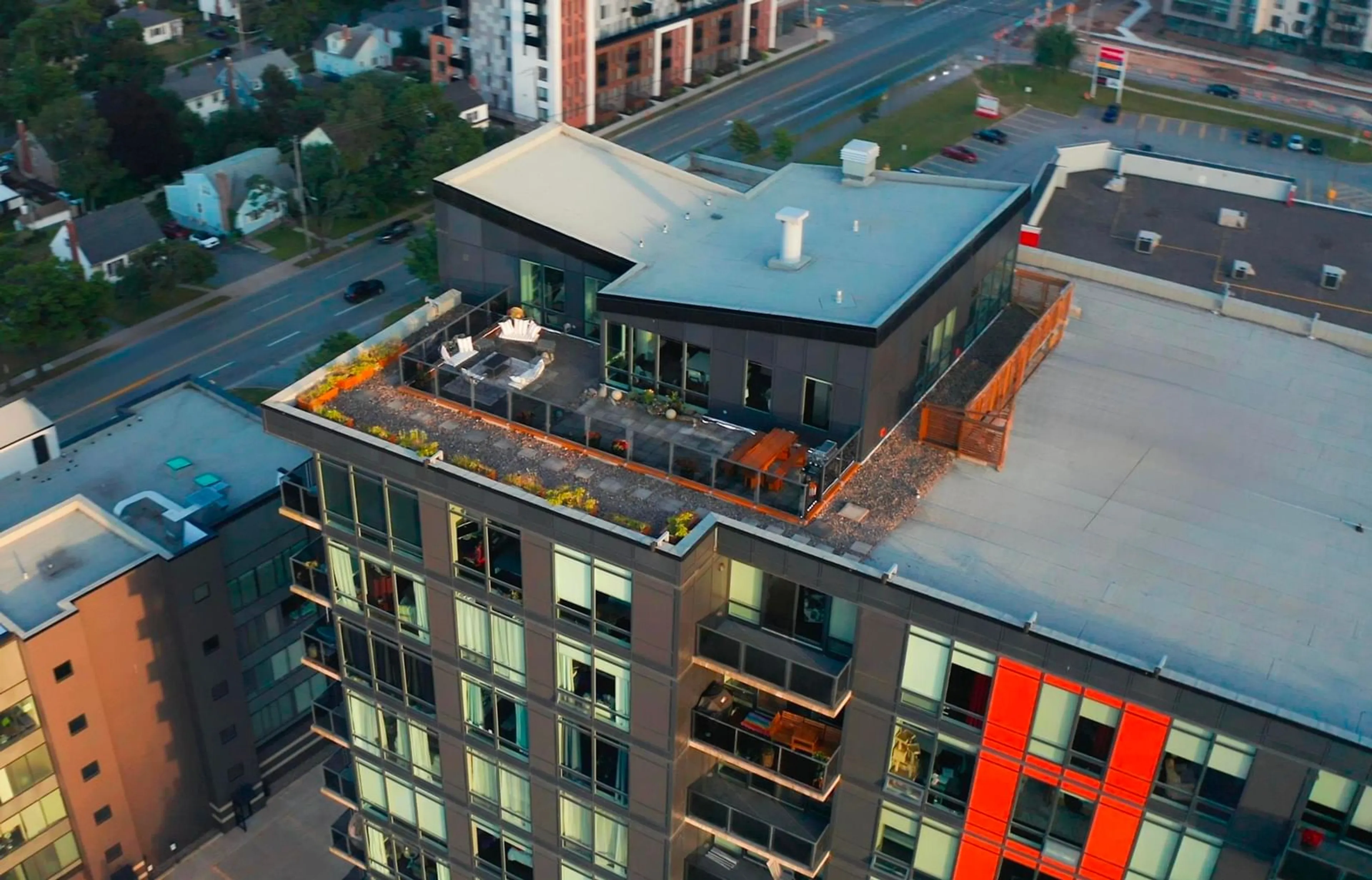A pic from outside/outdoor area/front of a property/back of a property/a pic from drone, city buildings view from balcony for 3471 Dutch Village Rd #1401, Halifax Nova Scotia B3N 0C7