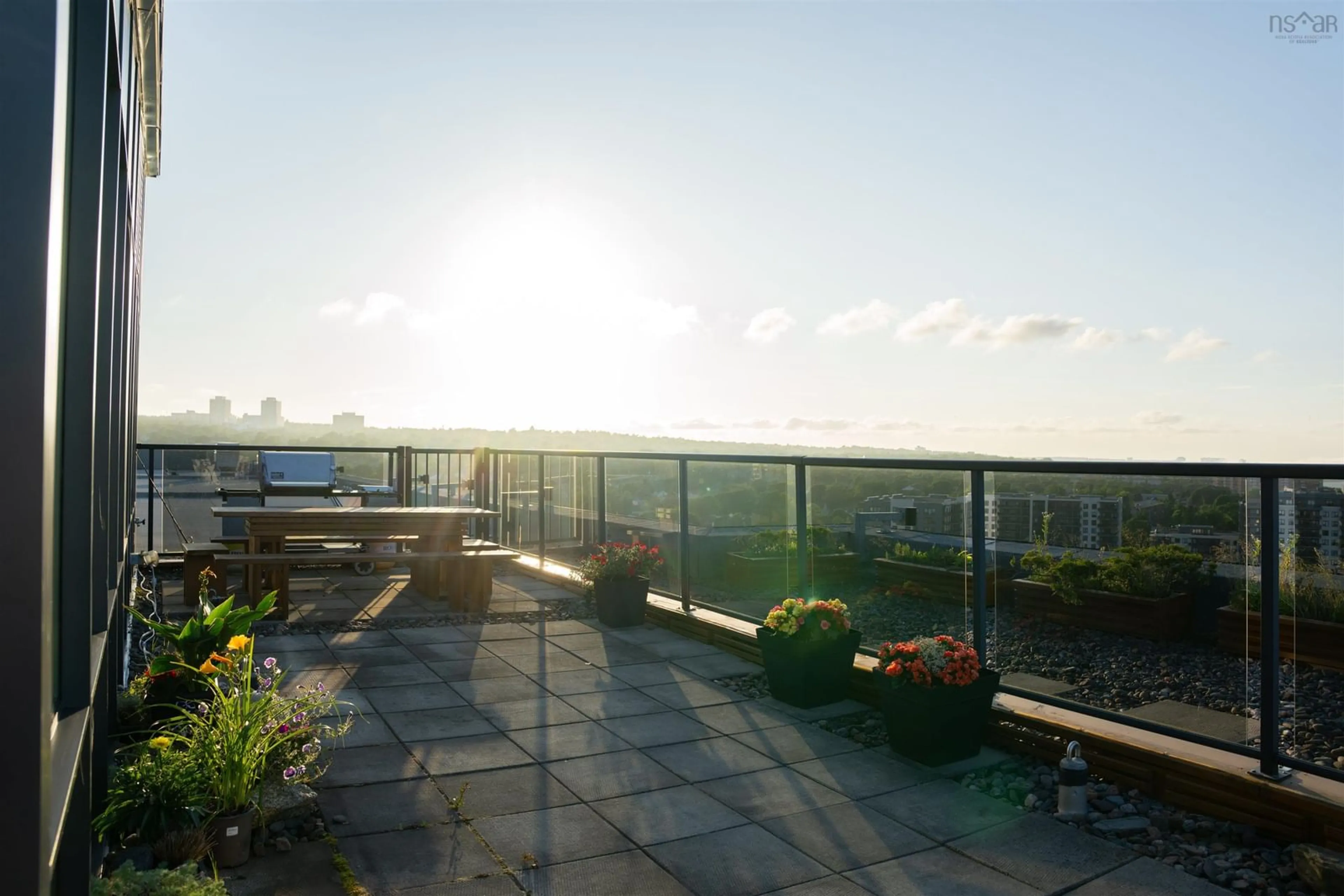 Patio, water/lake/river/ocean view for 3471 Dutch Village Rd #1401, Halifax Nova Scotia B3N 0C7