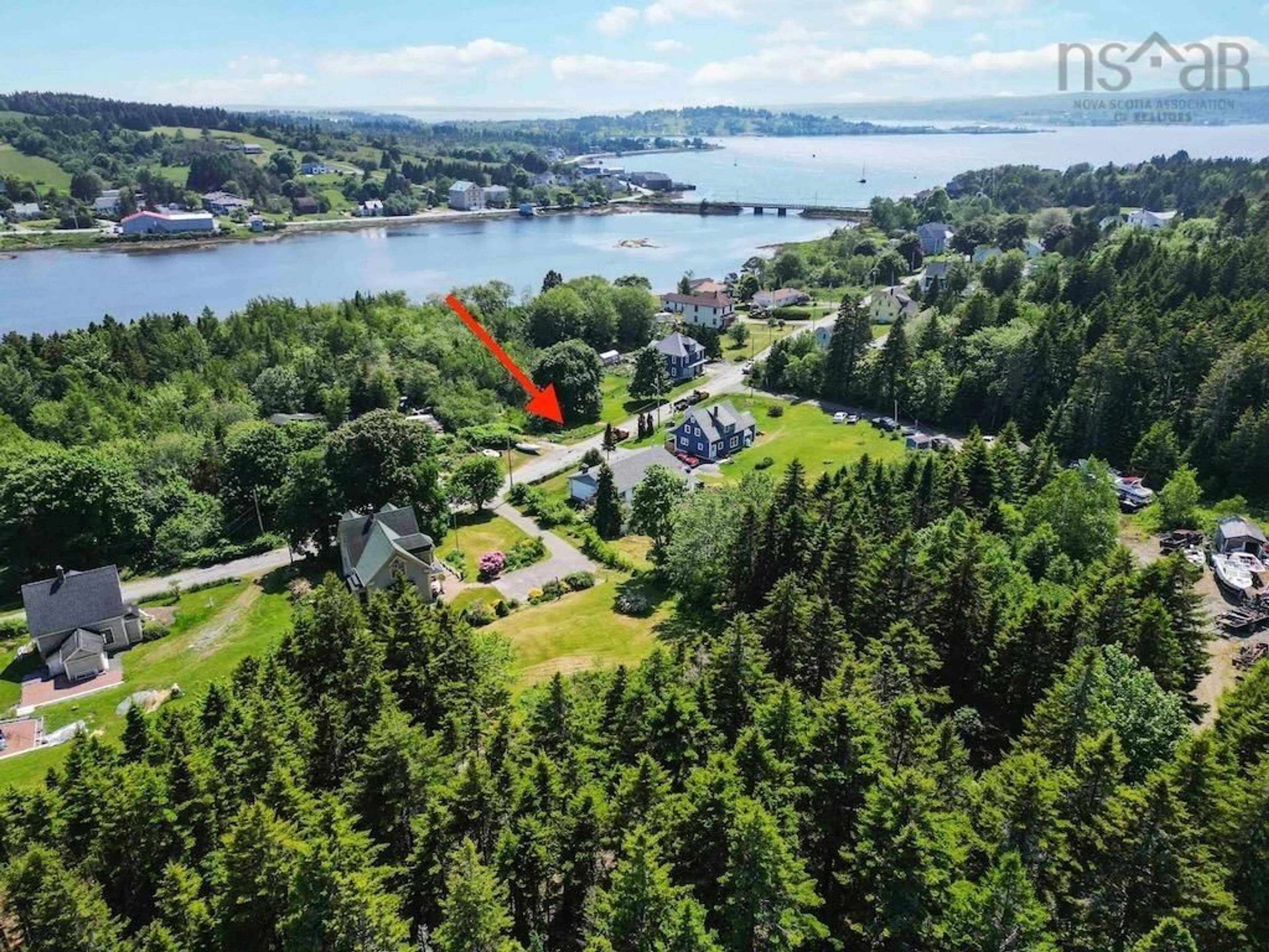 A pic from outside/outdoor area/front of a property/back of a property/a pic from drone, water/lake/river/ocean view for 188 North Side Rd, Riverport Nova Scotia B0J 2X0