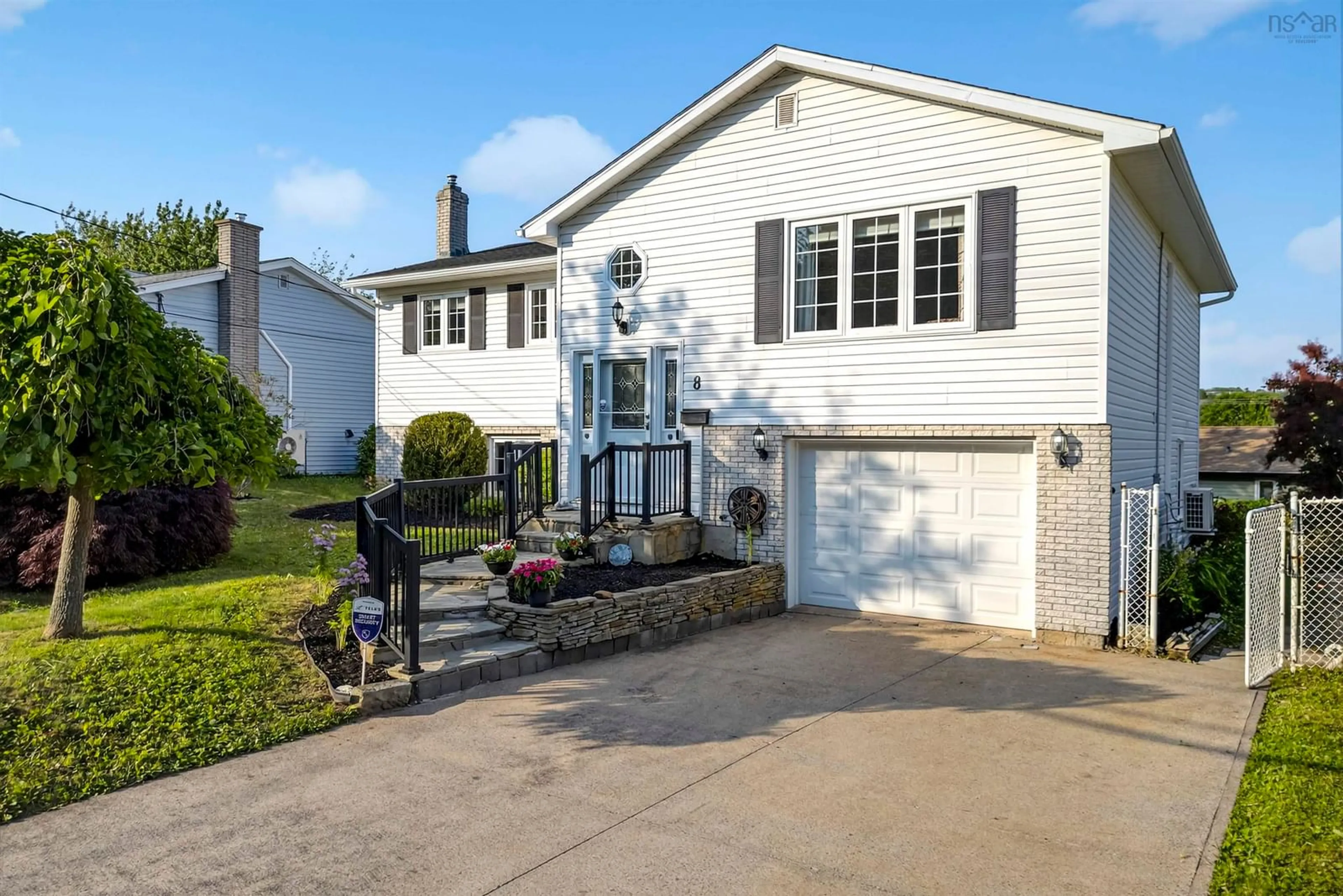 Home with vinyl exterior material, street for 8 Old Birch Rd, Dartmouth Nova Scotia B2W 6B4