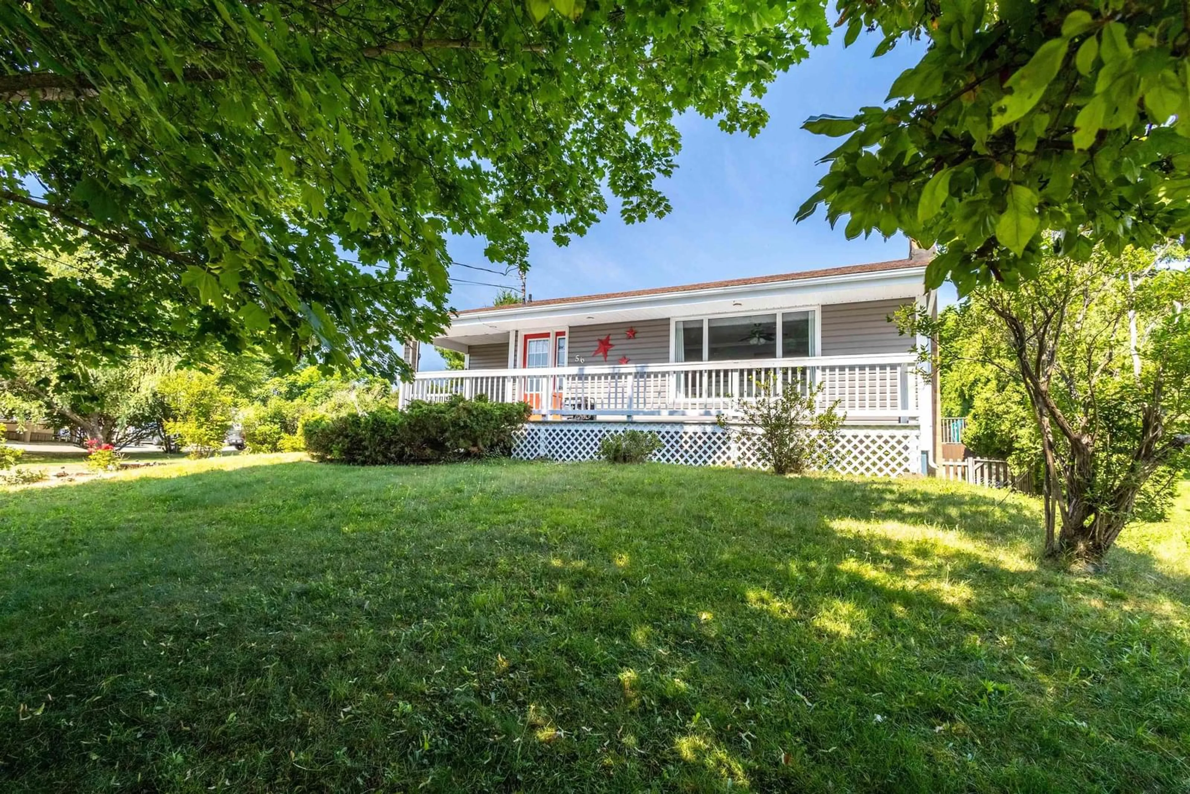 A pic from outside/outdoor area/front of a property/back of a property/a pic from drone, water/lake/river/ocean view for 56 Holic Ave, North Sydney Nova Scotia B2A 3R8