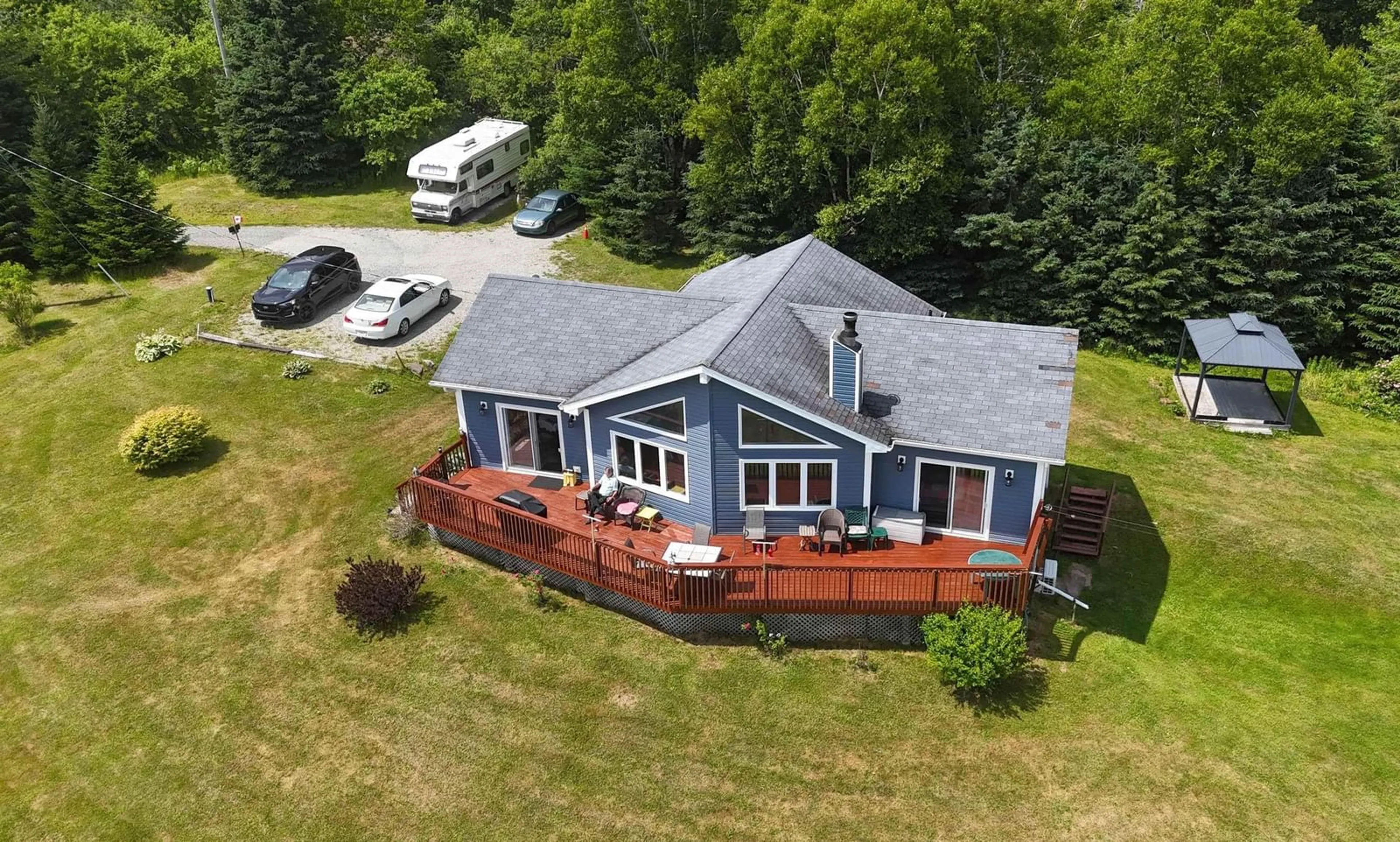 A pic from outside/outdoor area/front of a property/back of a property/a pic from drone, unknown for 543 Lower River Rd, Grantville Nova Scotia B0E 1J0