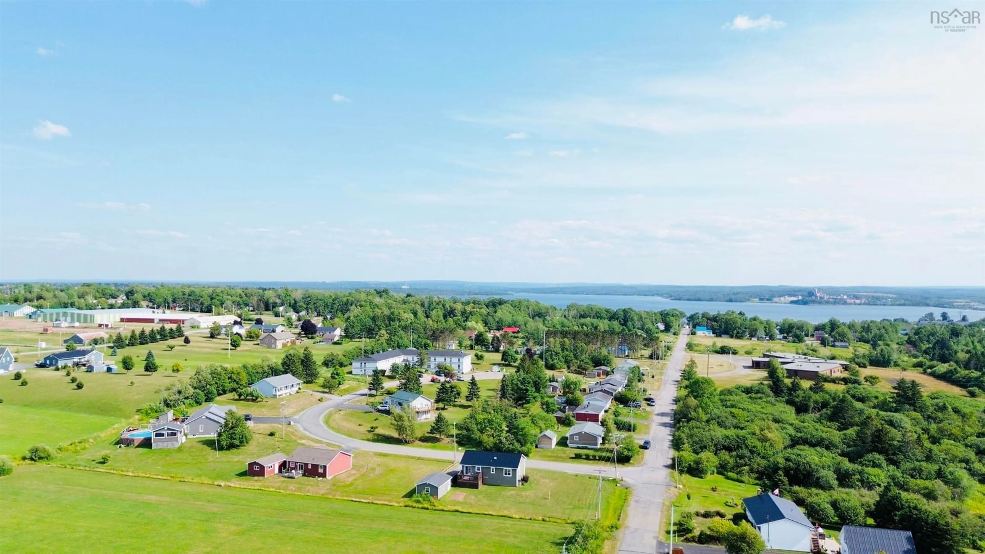 A pic from outside/outdoor area/front of a property/back of a property/a pic from drone, water/lake/river/ocean view for 4 Gill Court, Pictou Nova Scotia B0K 1H0
