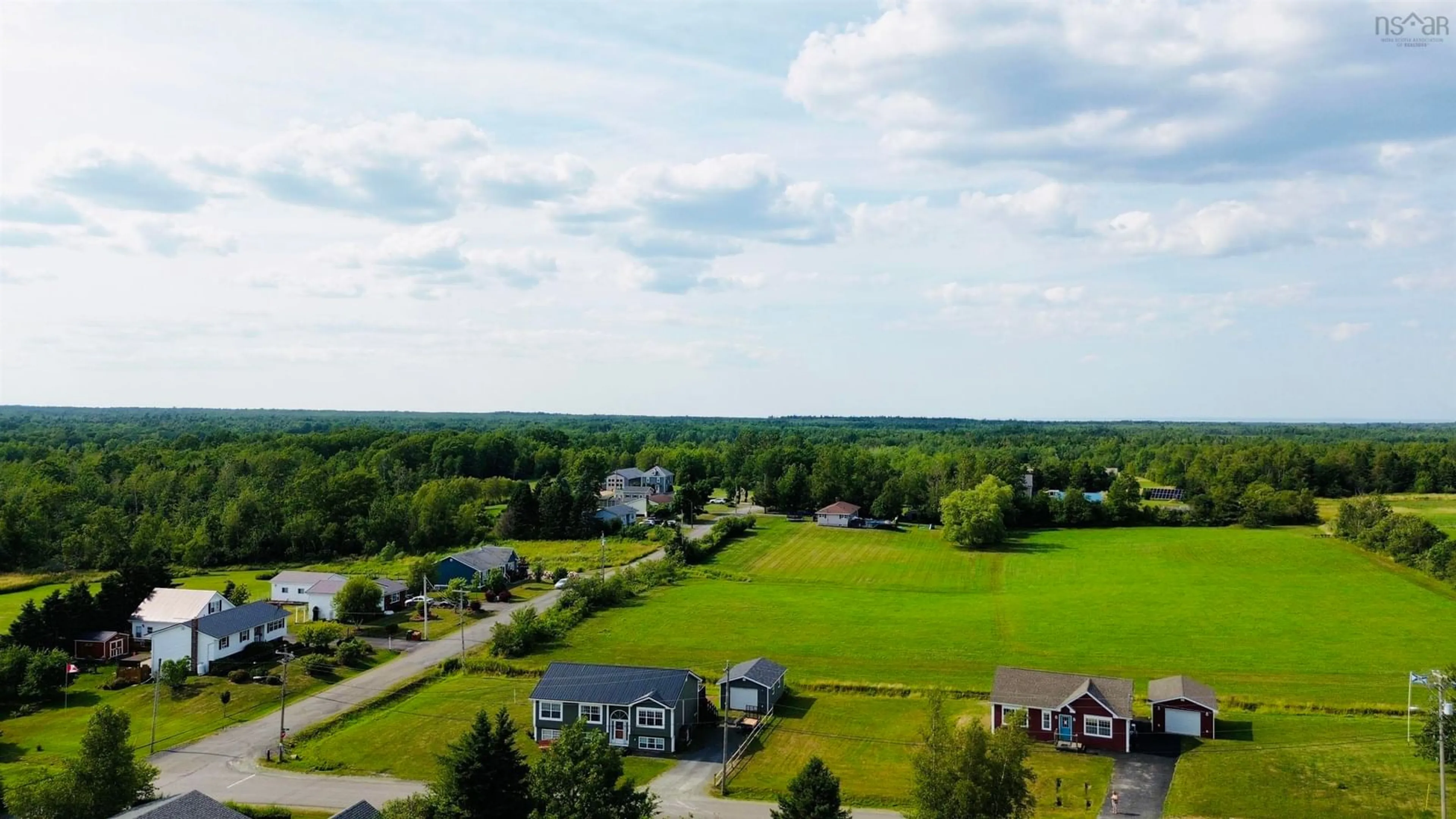A pic from outside/outdoor area/front of a property/back of a property/a pic from drone, water/lake/river/ocean view for 4 Gill Court, Pictou Nova Scotia B0K 1H0