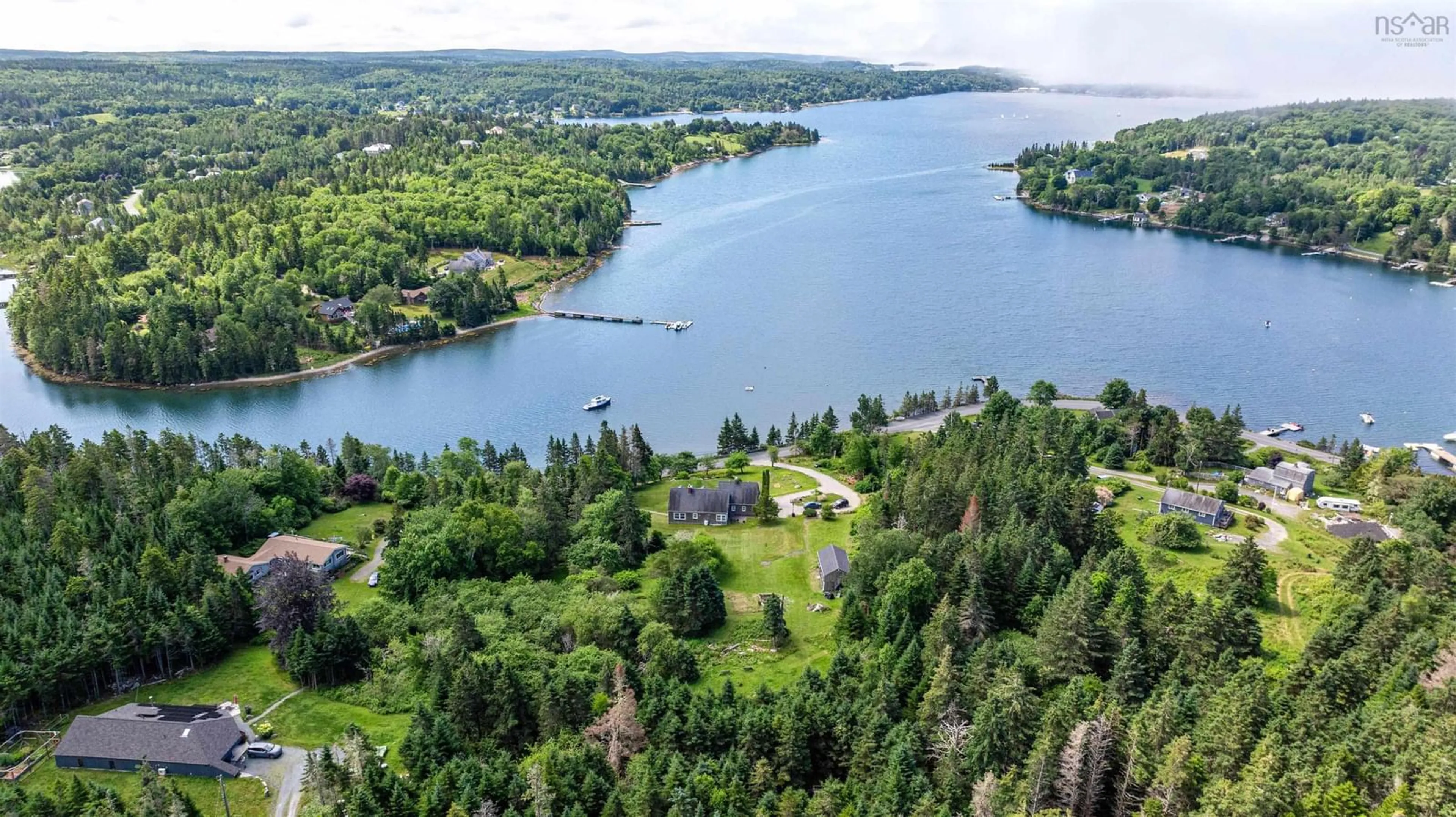 A pic from outside/outdoor area/front of a property/back of a property/a pic from drone, water/lake/river/ocean view for 211 Indian Point Rd, Glen Haven Nova Scotia B3Z 2S2