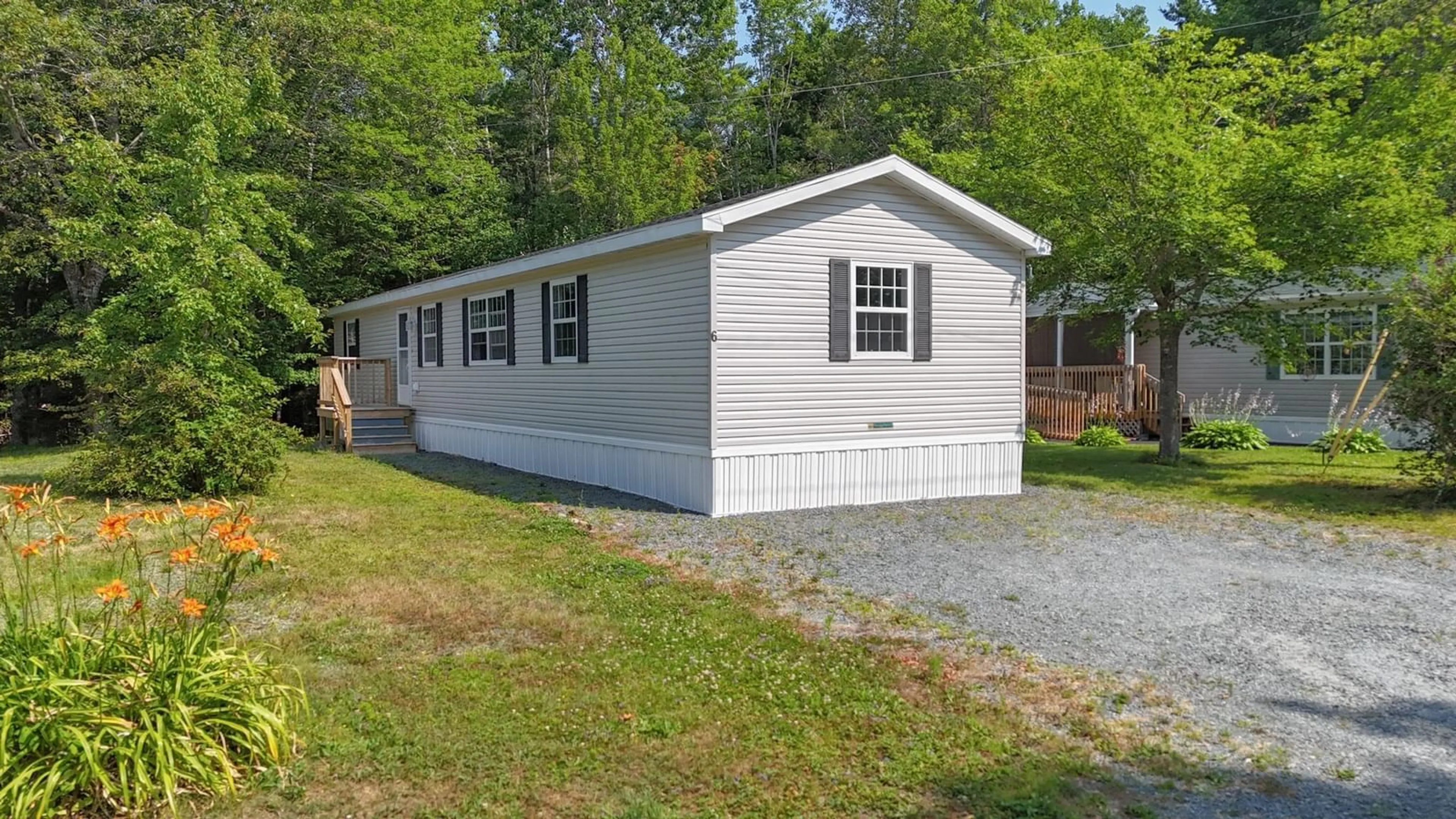Home with vinyl exterior material, street for 6 Mini Park, Wileville Nova Scotia B4V 5K9