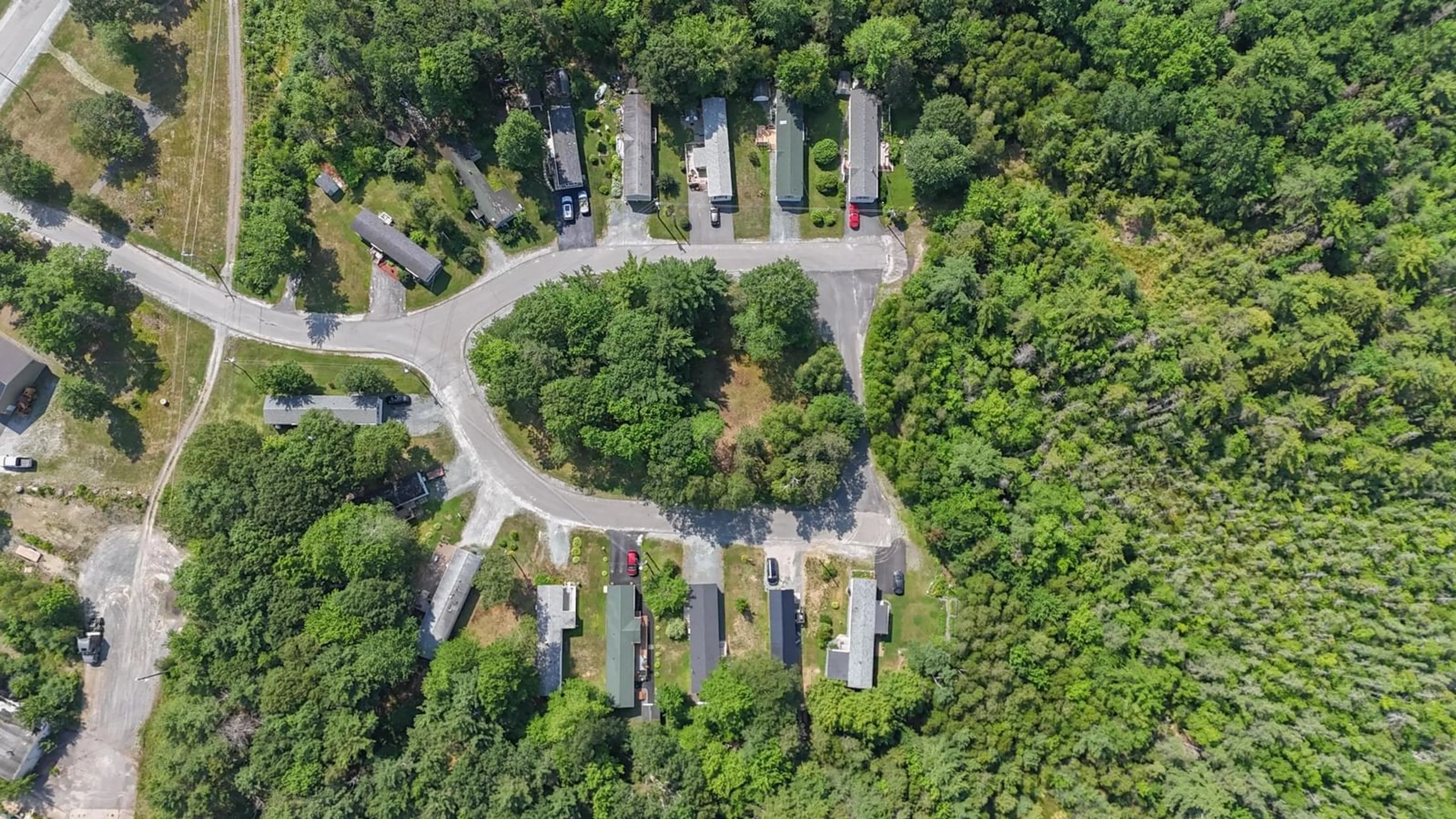 A pic from outside/outdoor area/front of a property/back of a property/a pic from drone, forest/trees view for 6 Mini Park, Wileville Nova Scotia B4V 5K9