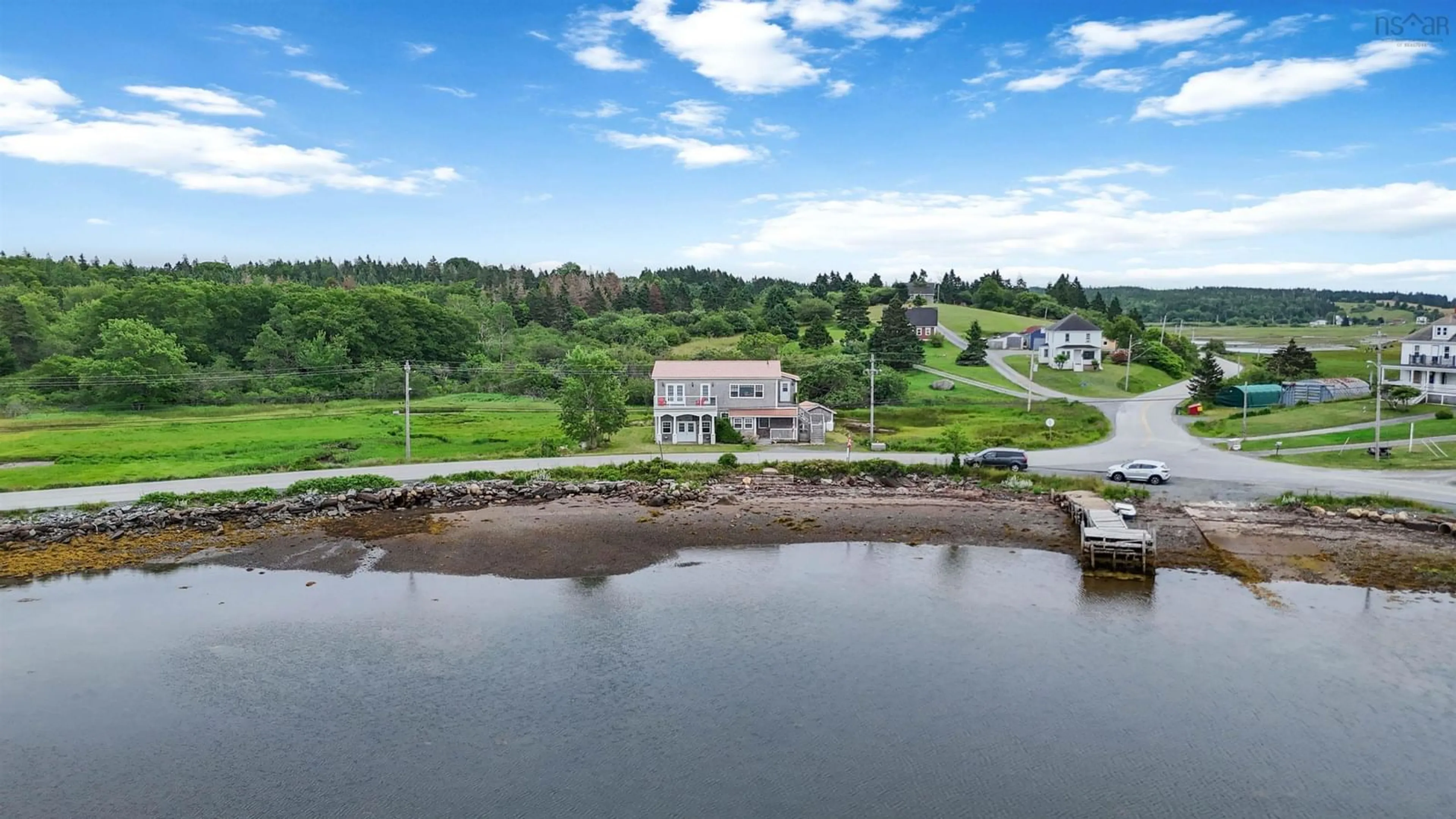 A pic from outside/outdoor area/front of a property/back of a property/a pic from drone, water/lake/river/ocean view for 285 Lower Lahave Rd, Lower LaHave Nova Scotia B0J 2W0