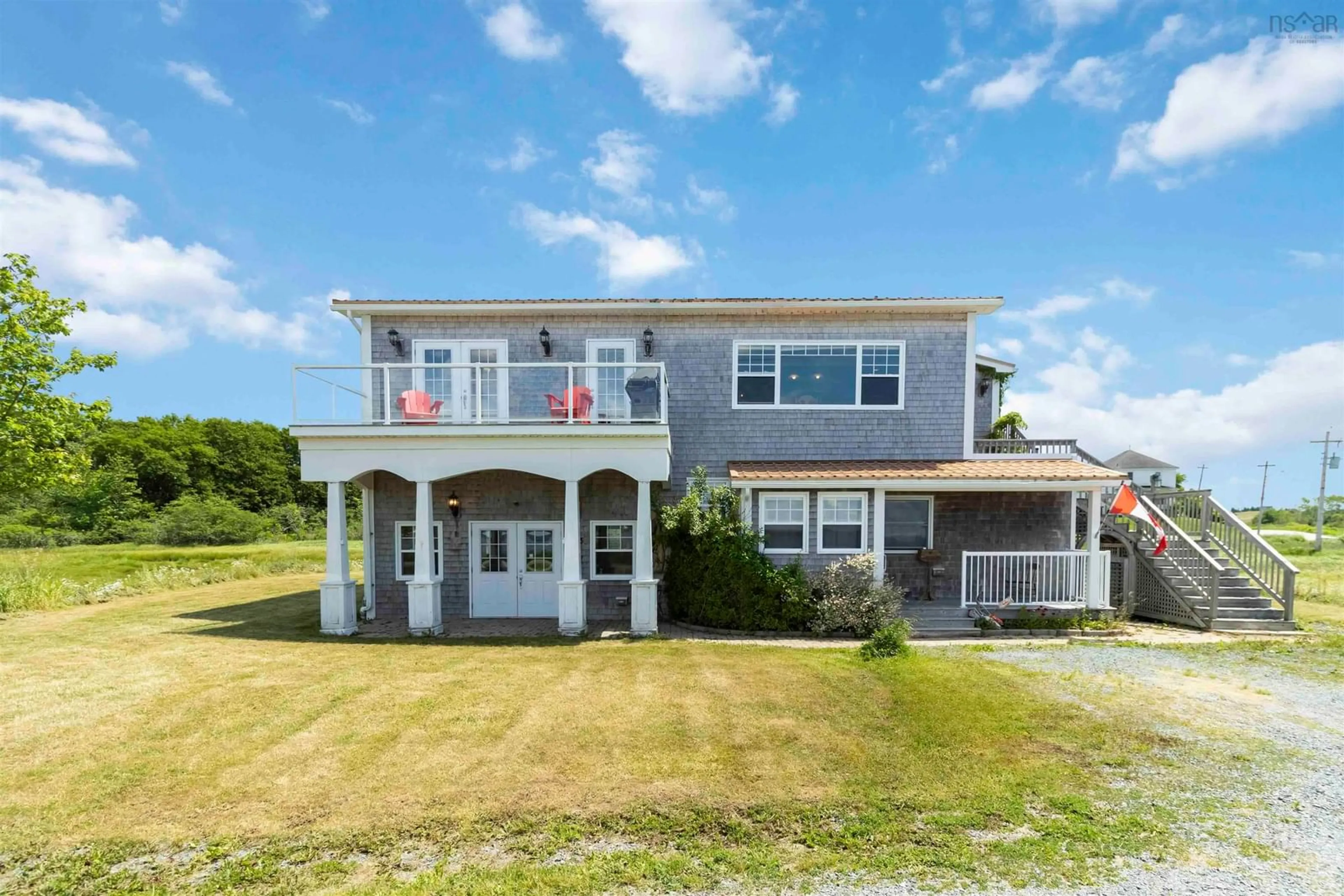 A pic from outside/outdoor area/front of a property/back of a property/a pic from drone, water/lake/river/ocean view for 285 Lower Lahave Rd, Lower LaHave Nova Scotia B0J 2W0