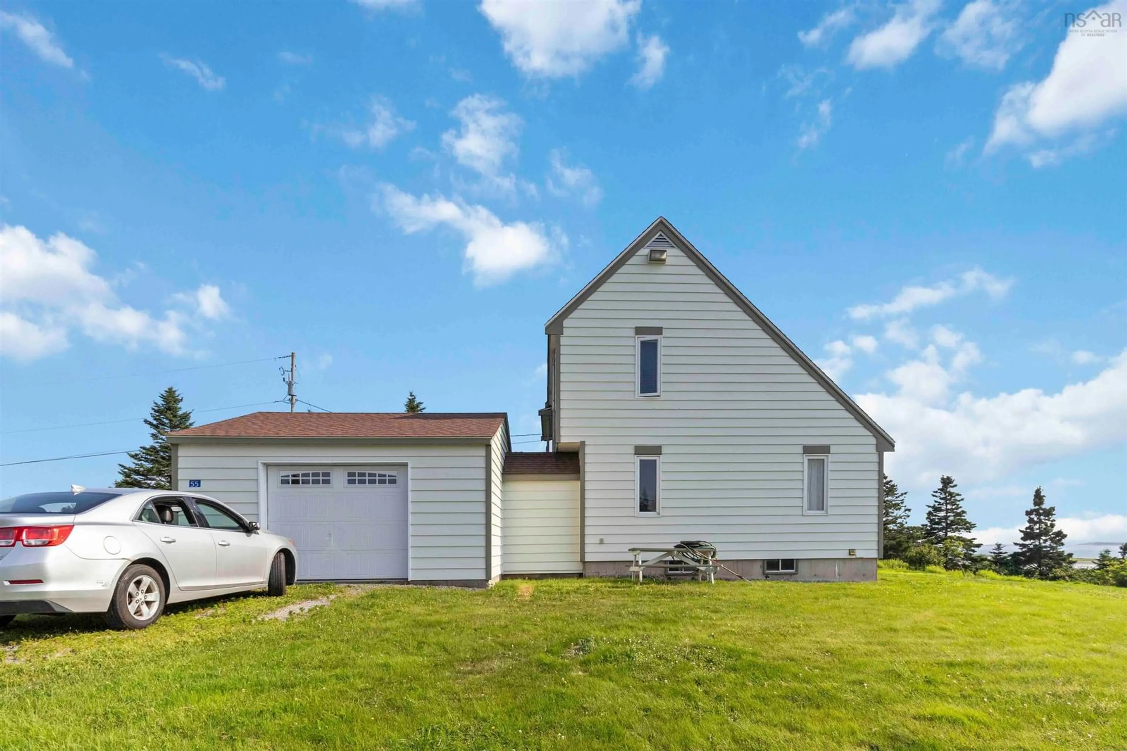 Home with vinyl exterior material, street for 55 Whos Hill Rd, Lower East Chezzetcook Nova Scotia B0J 2L0
