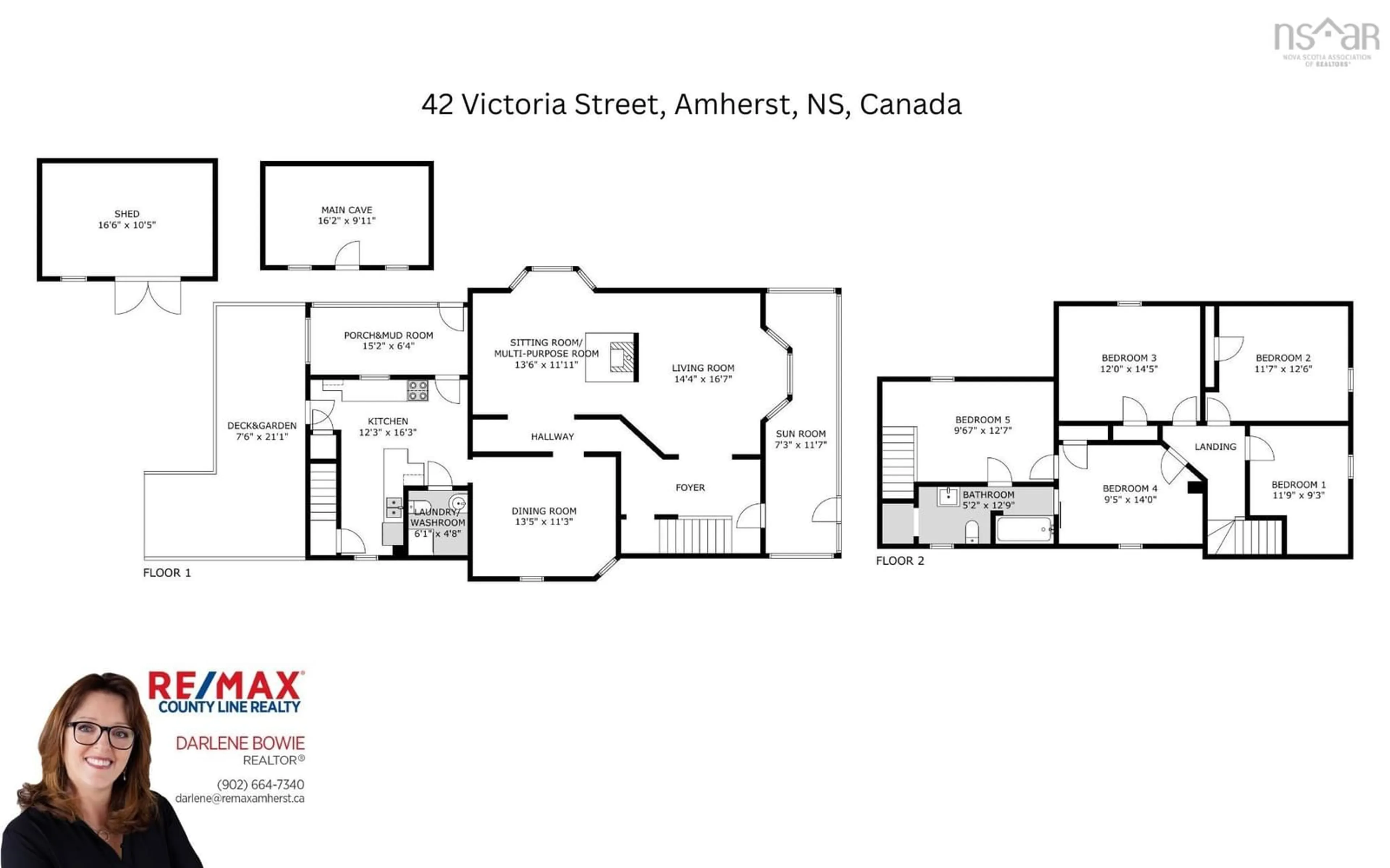 Floor plan for 42 Victoria St, Amherst Nova Scotia B4H 1C1