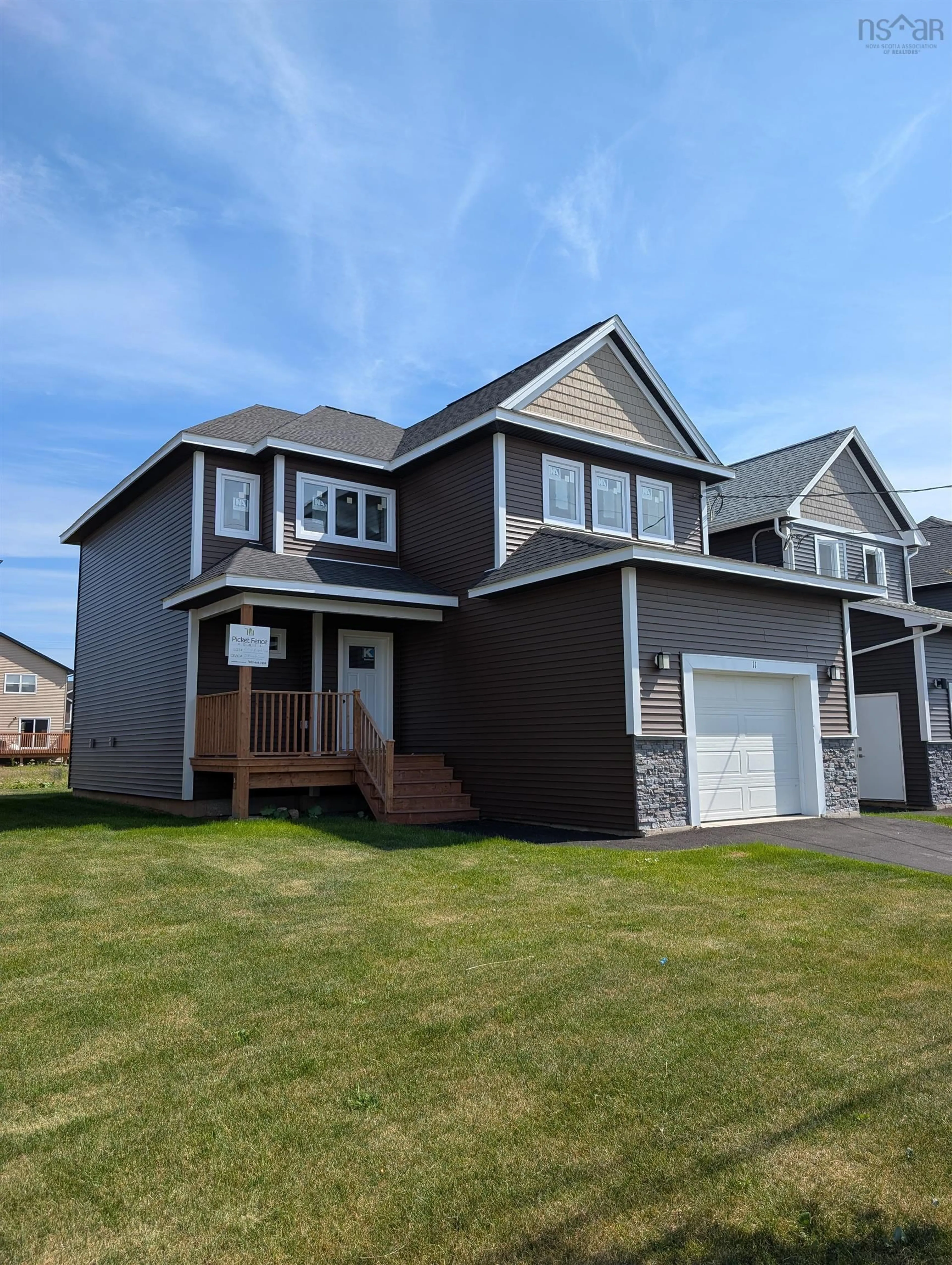 Home with vinyl exterior material, street for 11 Brick Lane, Halifax Nova Scotia B3P 0G4
