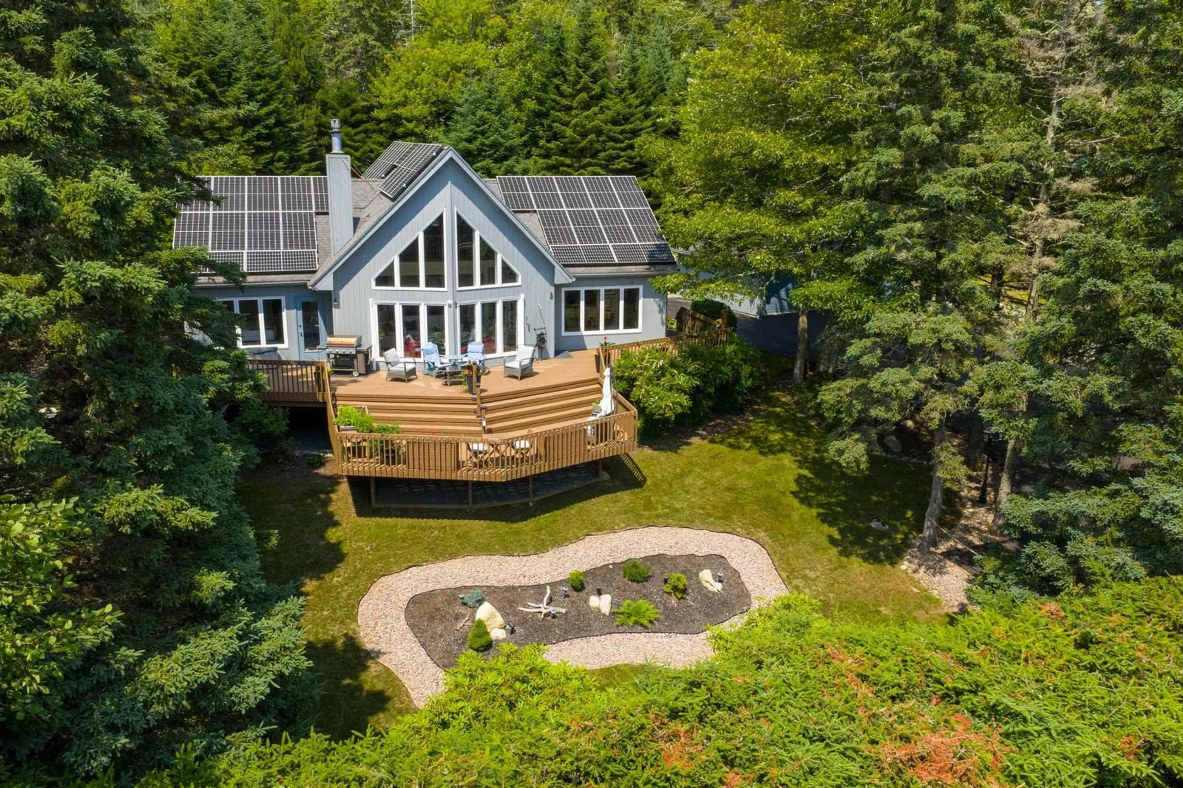 A pic from outside/outdoor area/front of a property/back of a property/a pic from drone, water/lake/river/ocean view for 3 Island View Dr, Boutiliers Point Nova Scotia B3Z 1S5