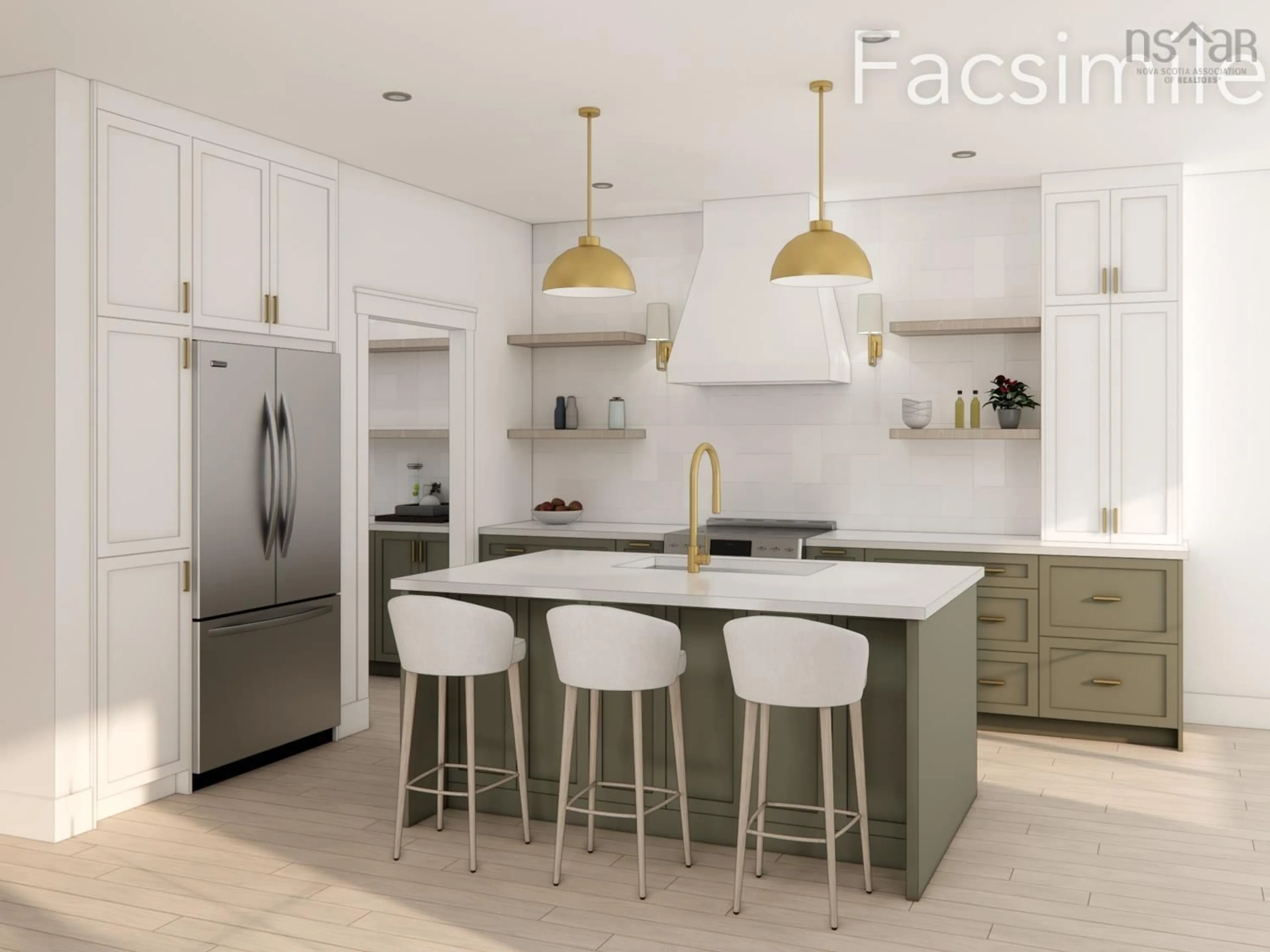 Contemporary kitchen, ceramic/tile floor for Loch Haven Lane #Lot 2-24, Old Barns Nova Scotia B6L 1L8