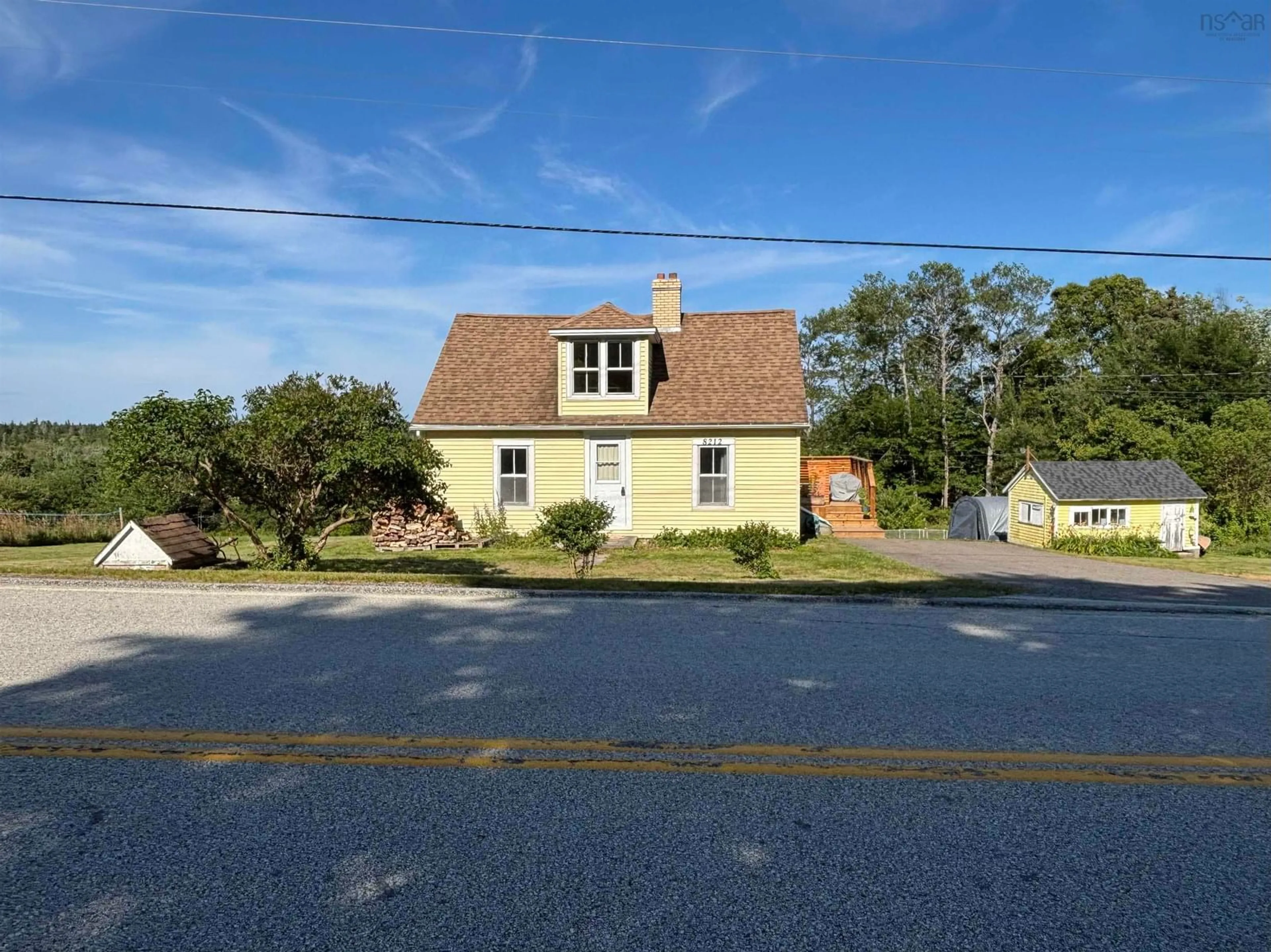 A pic from outside/outdoor area/front of a property/back of a property/a pic from drone, street for 8212 Highway 331, Cherry Hill Nova Scotia B0J 2H0