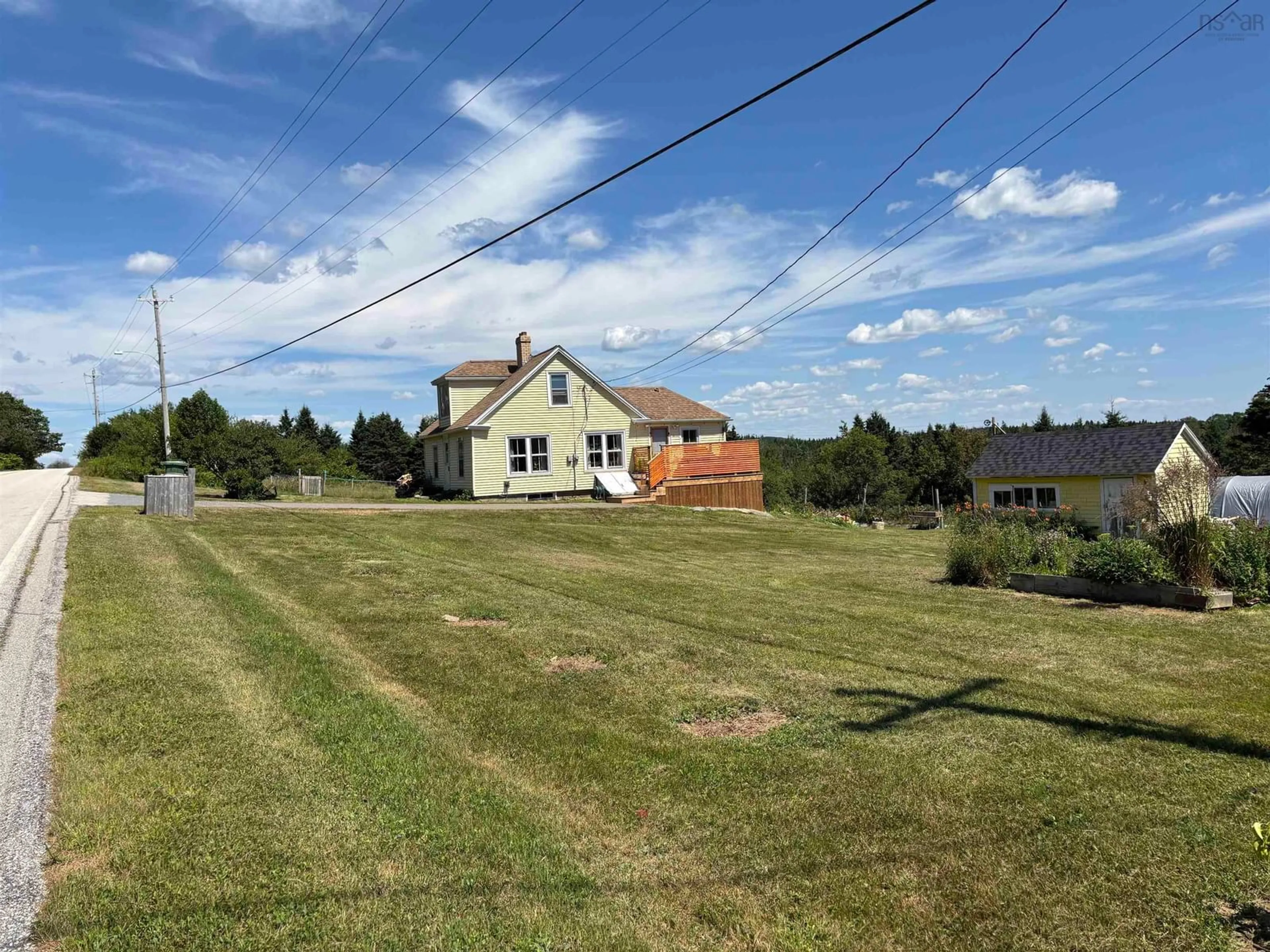 A pic from outside/outdoor area/front of a property/back of a property/a pic from drone, unknown for 8212 Highway 331, Cherry Hill Nova Scotia B0J 2H0