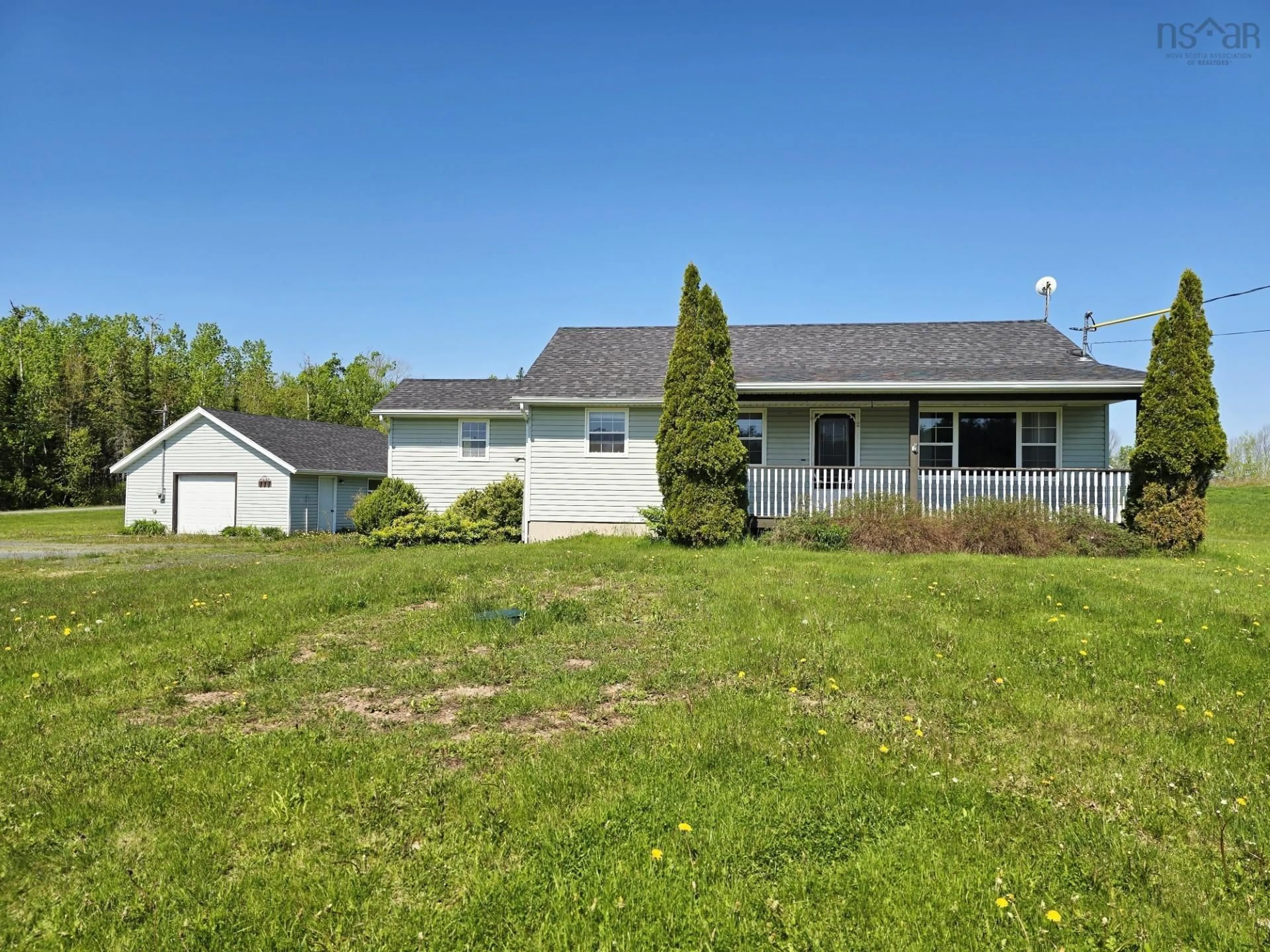 A pic from outside/outdoor area/front of a property/back of a property/a pic from drone, unknown for 28 Holmes Lane, Union Centre Nova Scotia B0K 2A0