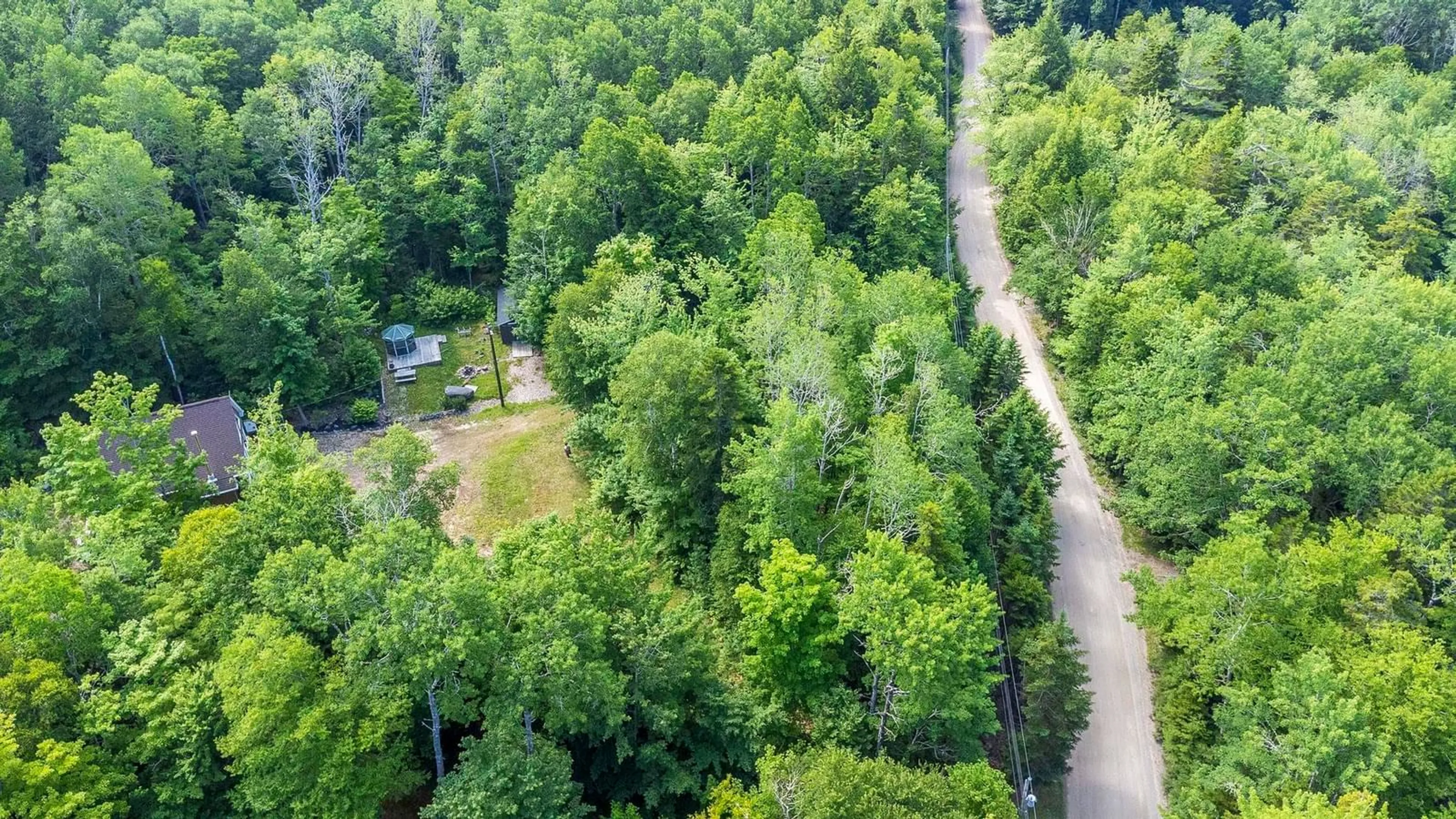 A pic from outside/outdoor area/front of a property/back of a property/a pic from drone, forest/trees view for 182 Falkenham Rd, East Dalhousie Nova Scotia B0R 1H0