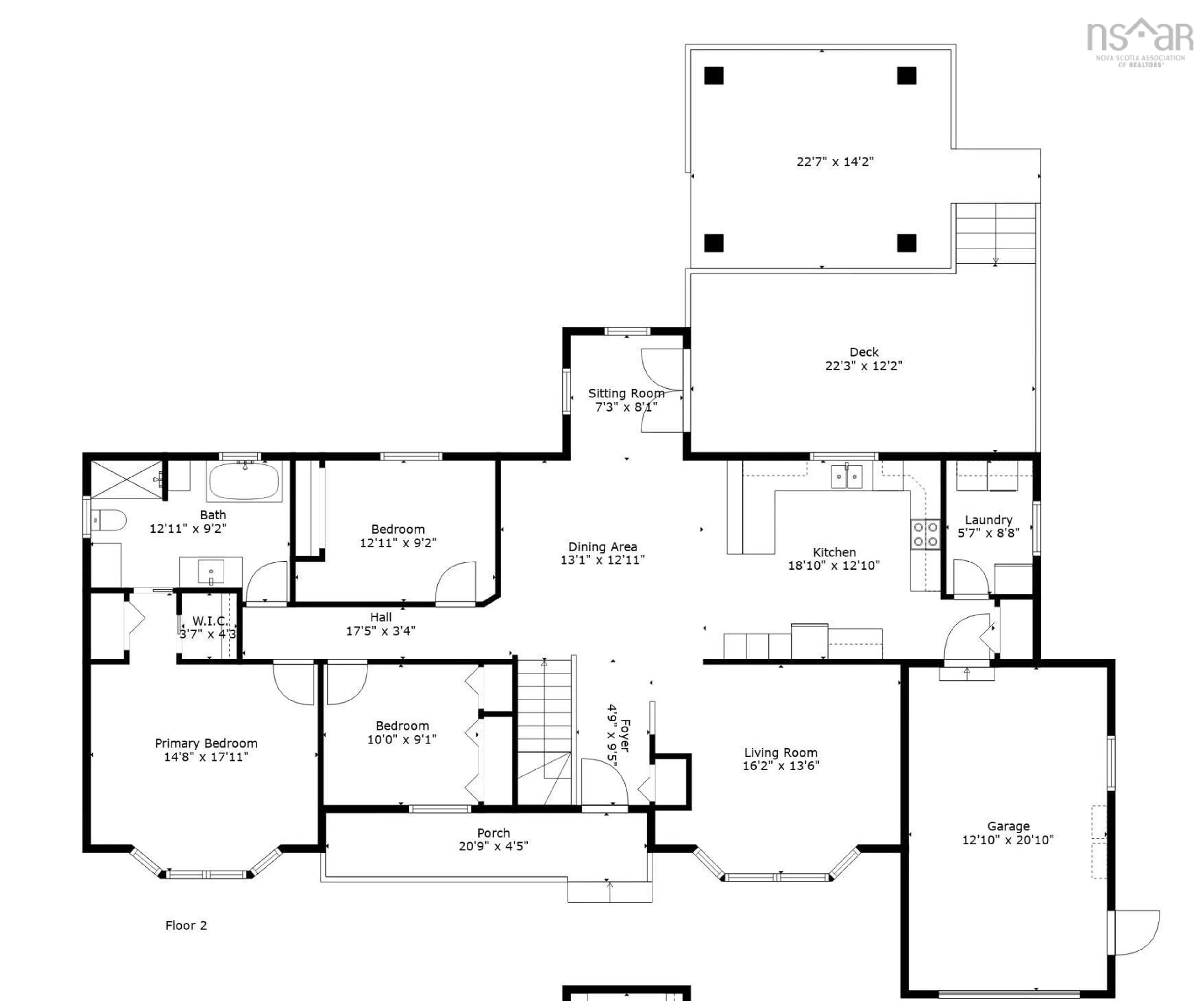 Floor plan for 124 High Road, Fall River Nova Scotia B2T 1P2