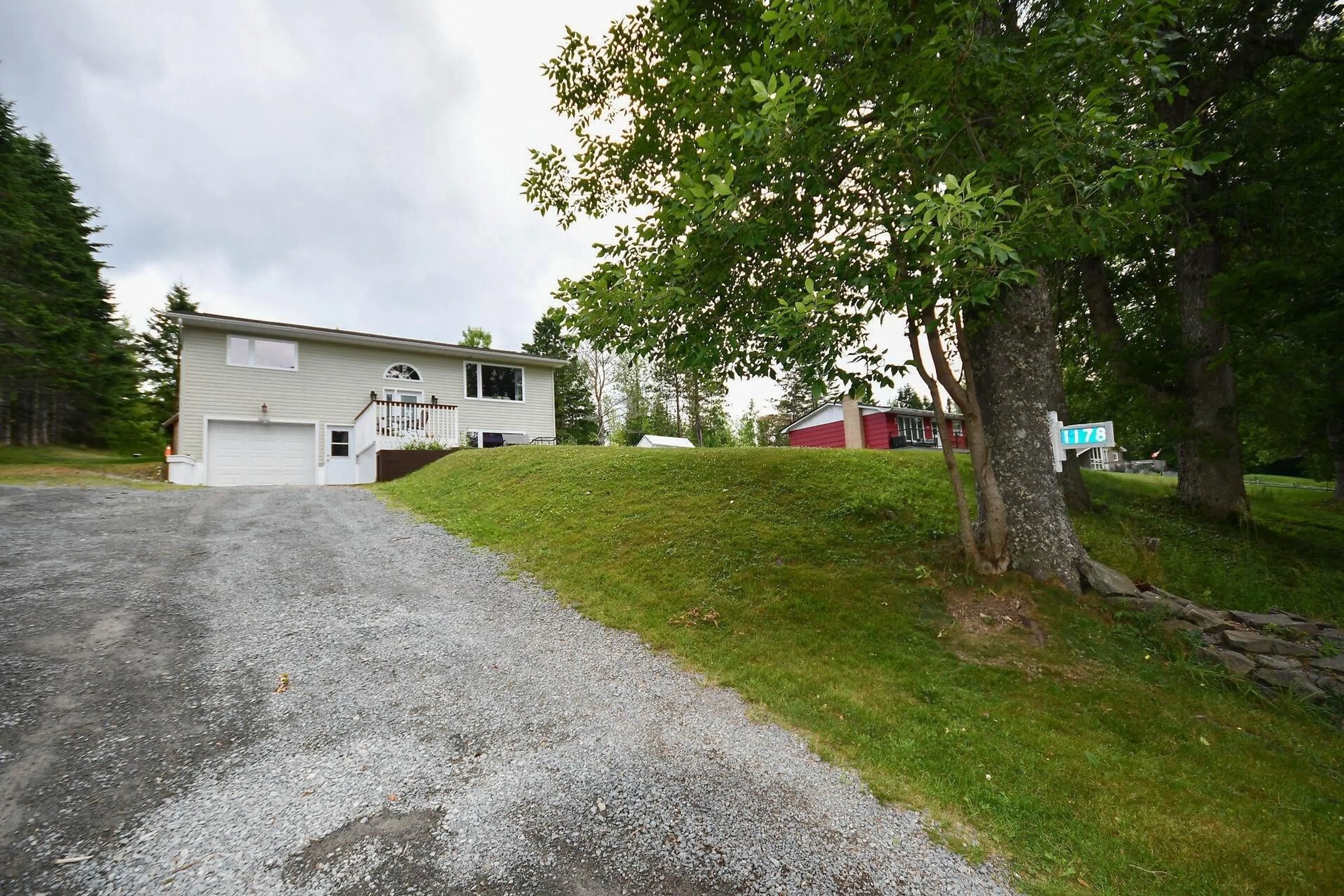 A pic from outside/outdoor area/front of a property/back of a property/a pic from drone, street for 1178 Highway 1, Lakelands Nova Scotia B0N 1Z0