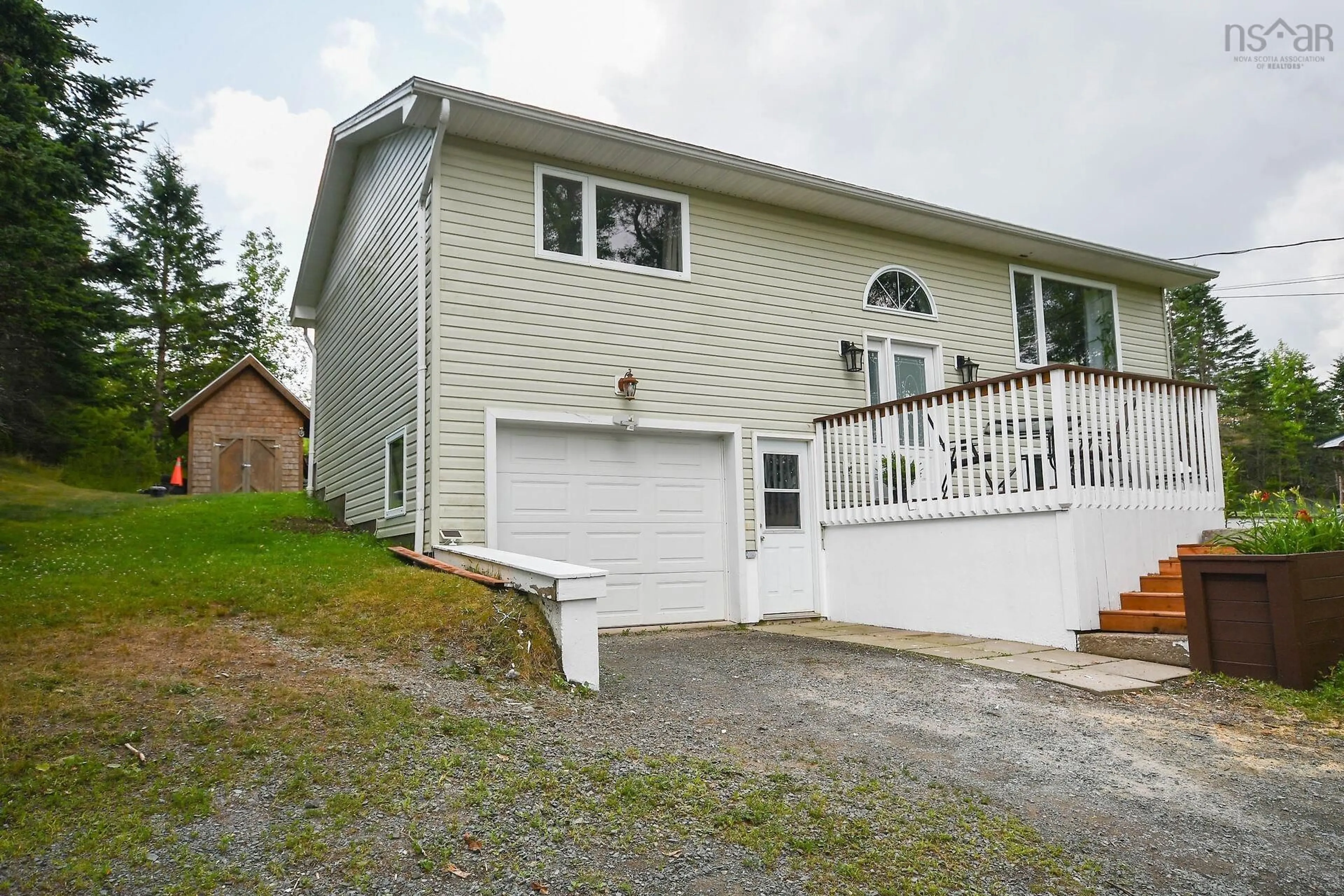 Home with vinyl exterior material, street for 1178 Highway 1, Lakelands Nova Scotia B0N 1Z0