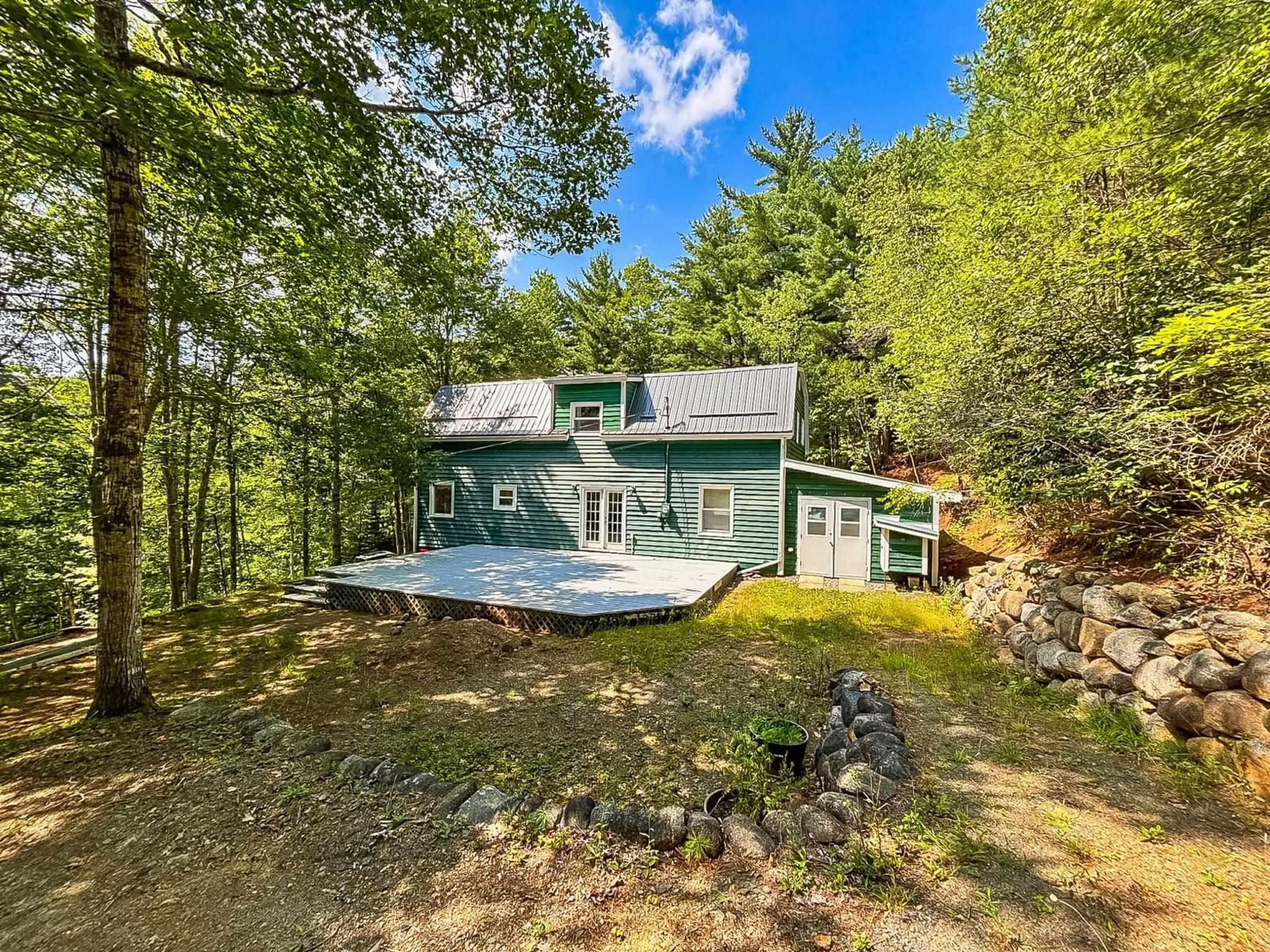 A pic from outside/outdoor area/front of a property/back of a property/a pic from drone, water/lake/river/ocean view for 112 Janes Rd, Oakland Nova Scotia B0J 2E0