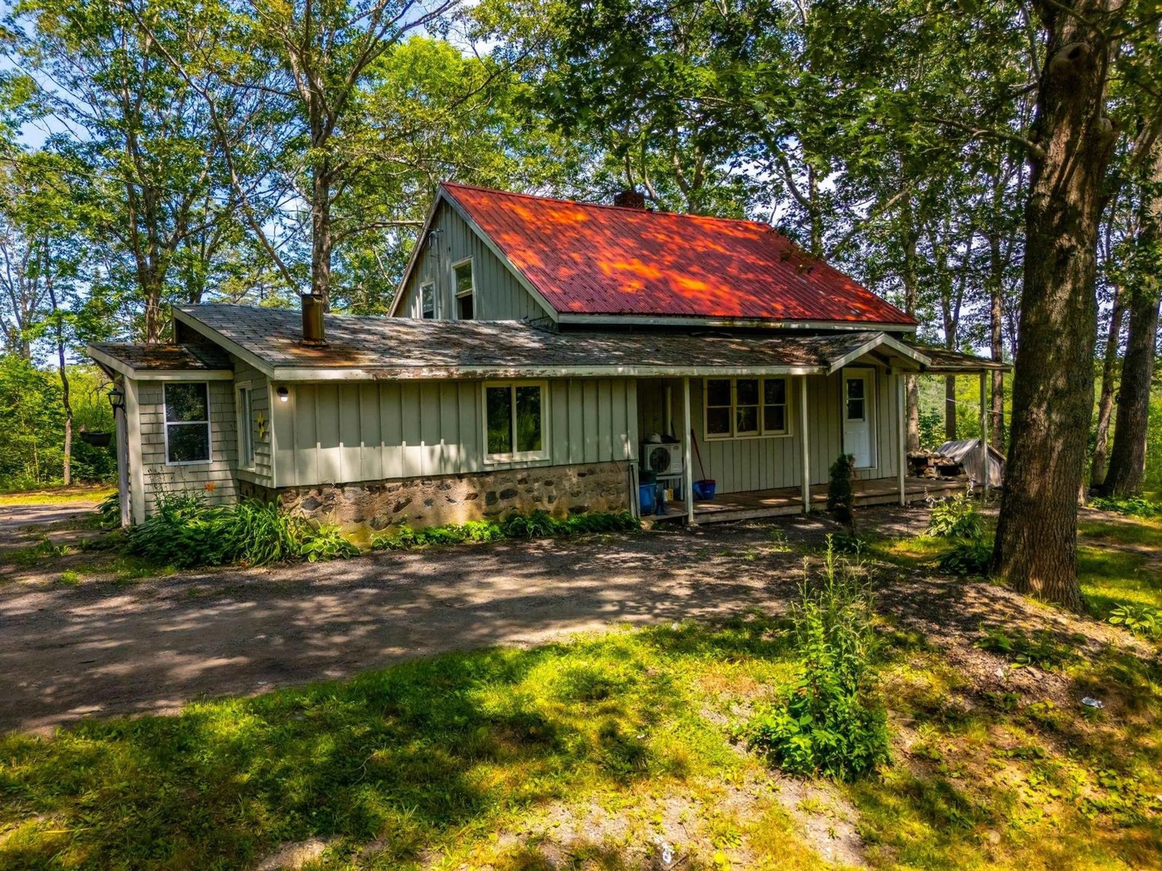 A pic from outside/outdoor area/front of a property/back of a property/a pic from drone, street for 3862 Clementsvale Rd, Clementsvale Nova Scotia B0S 1G0