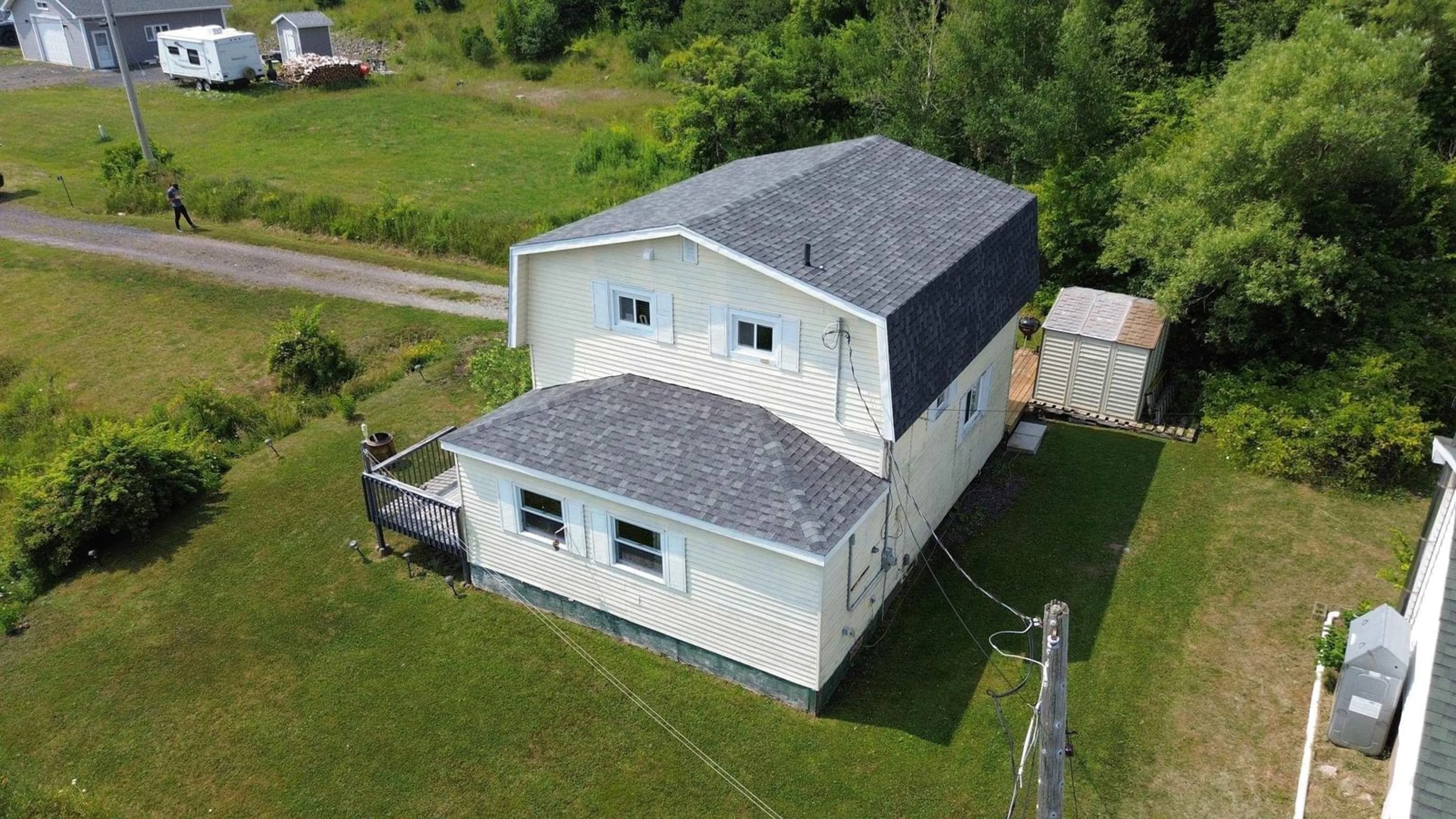 A pic from outside/outdoor area/front of a property/back of a property/a pic from drone, building for 9 Somers View, Mulgrave Nova Scotia B0E 2G0
