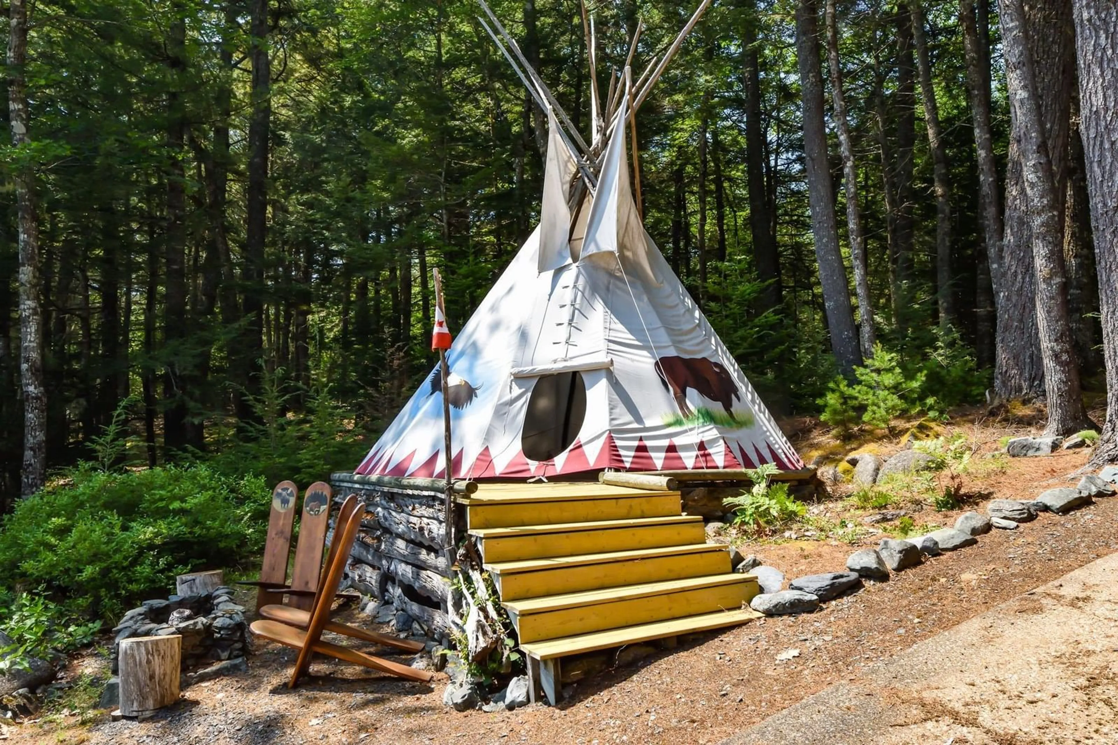Patio, unknown for 491 Peters Point Rd, South Brookfield Nova Scotia B0T 1X0