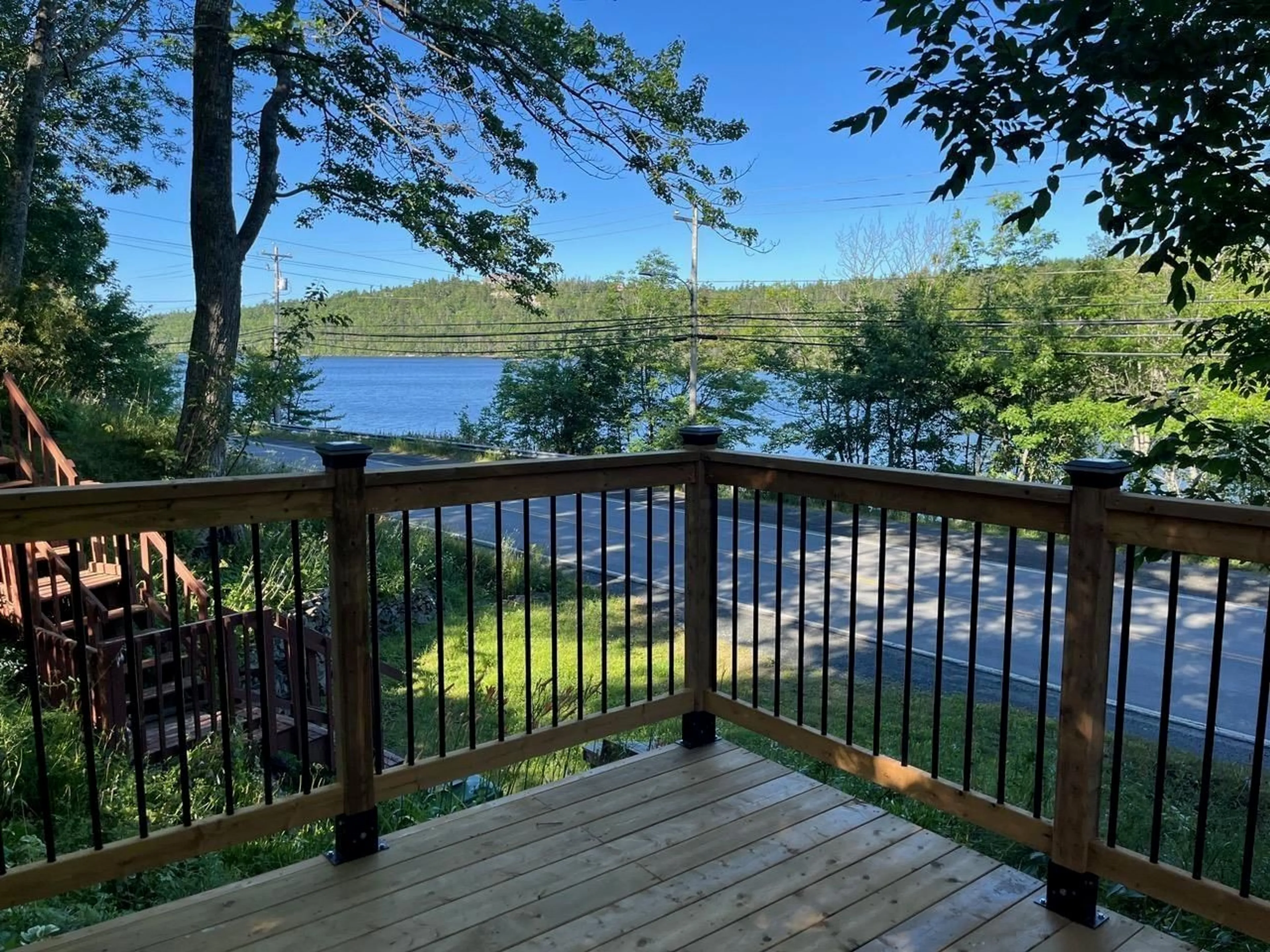 Patio, water/lake/river/ocean view for 4006 Highway 2, Fletchers Lake Nova Scotia B2T 1A3