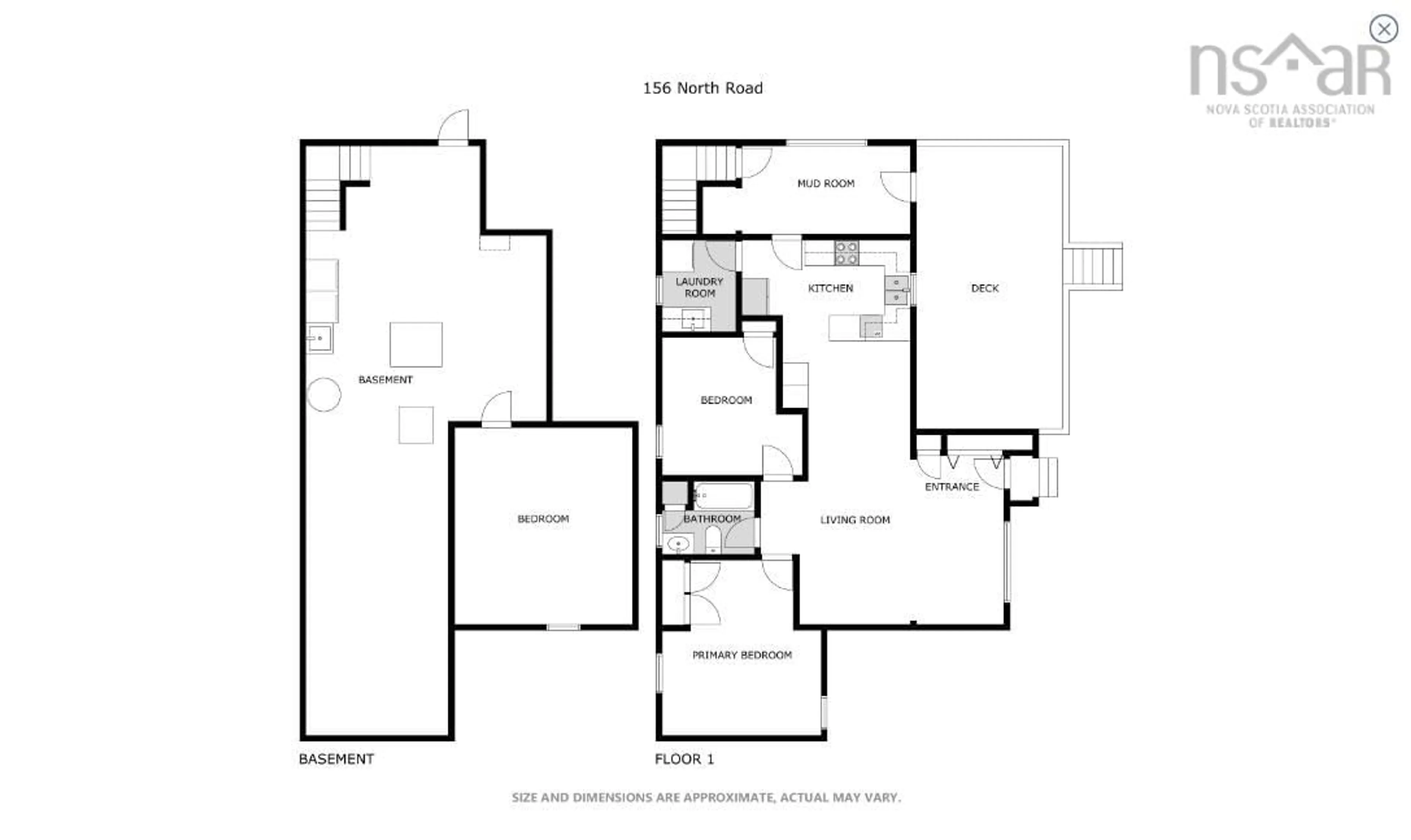 Floor plan for 156 North Rd, Millvale Nova Scotia B0M 1E0